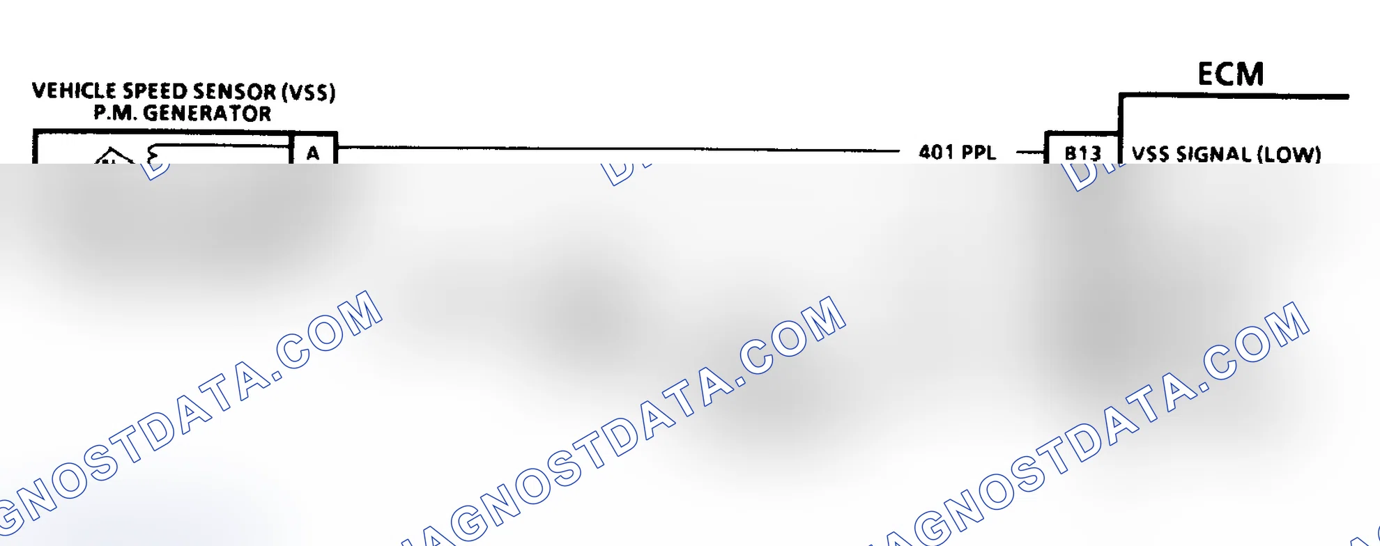 Scheme 124: CODE 24, VEHICLE SPEED SENSOR (VSS) 2.2L J BODY (1991)