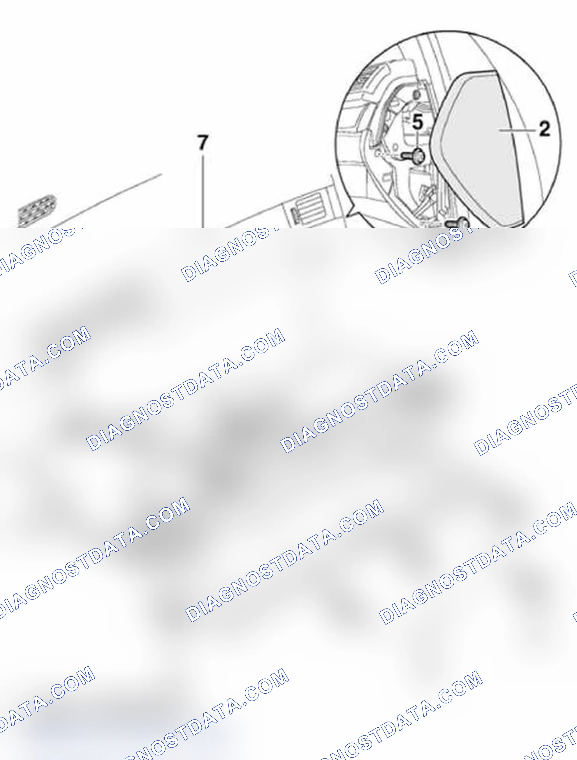 Scheme 2: Glove compartment, removing and installing