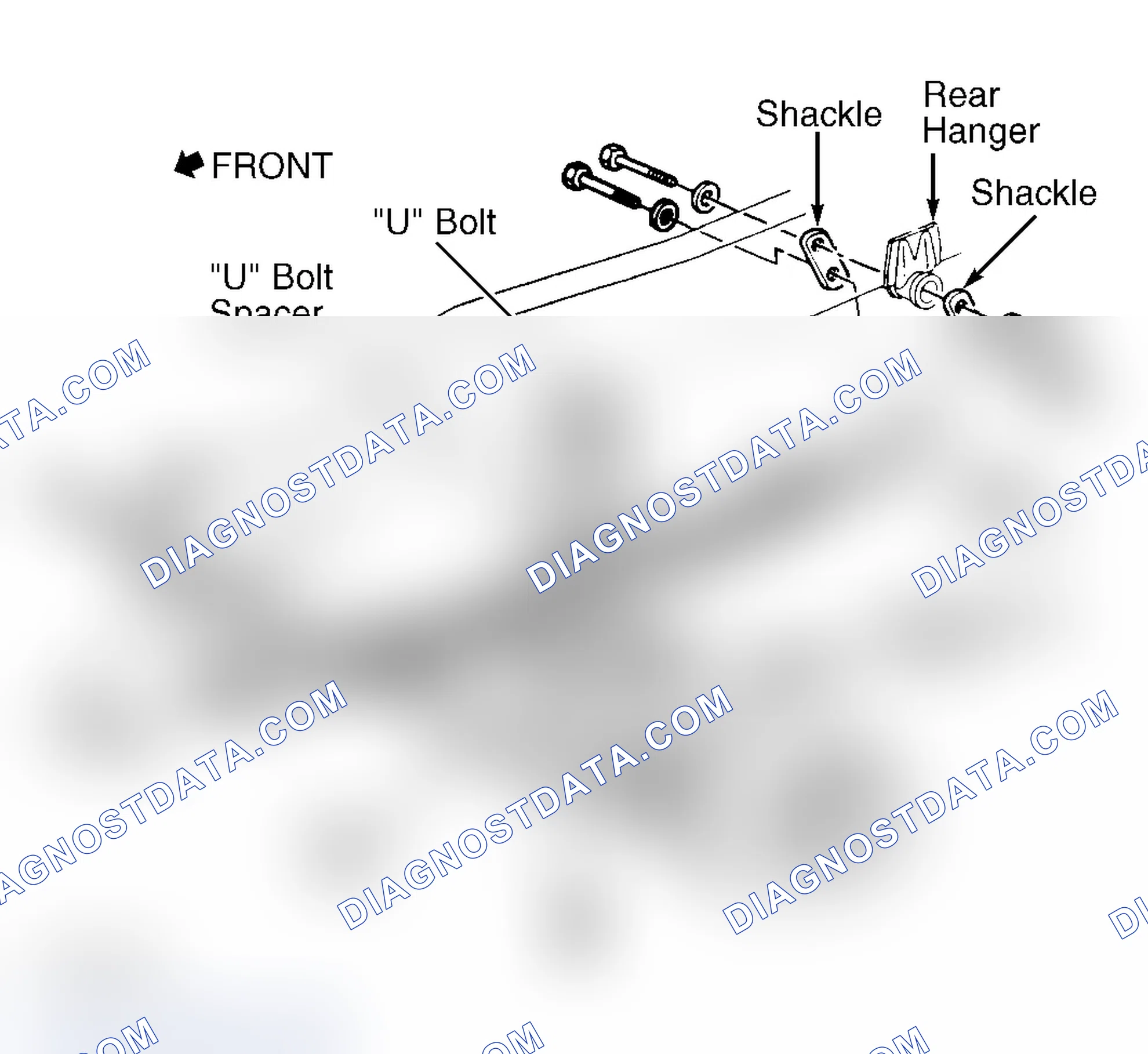 Scheme 13: Removing & Installing Leaf Spring (Commercial Van - C35 Pickup Similar)