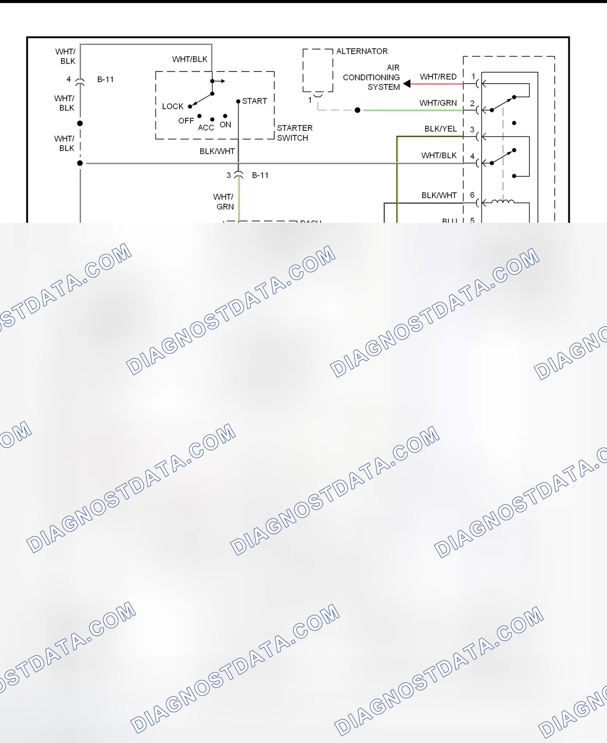 Scheme 8: Starting System Wiring Diagram (Trooper - M/T)
