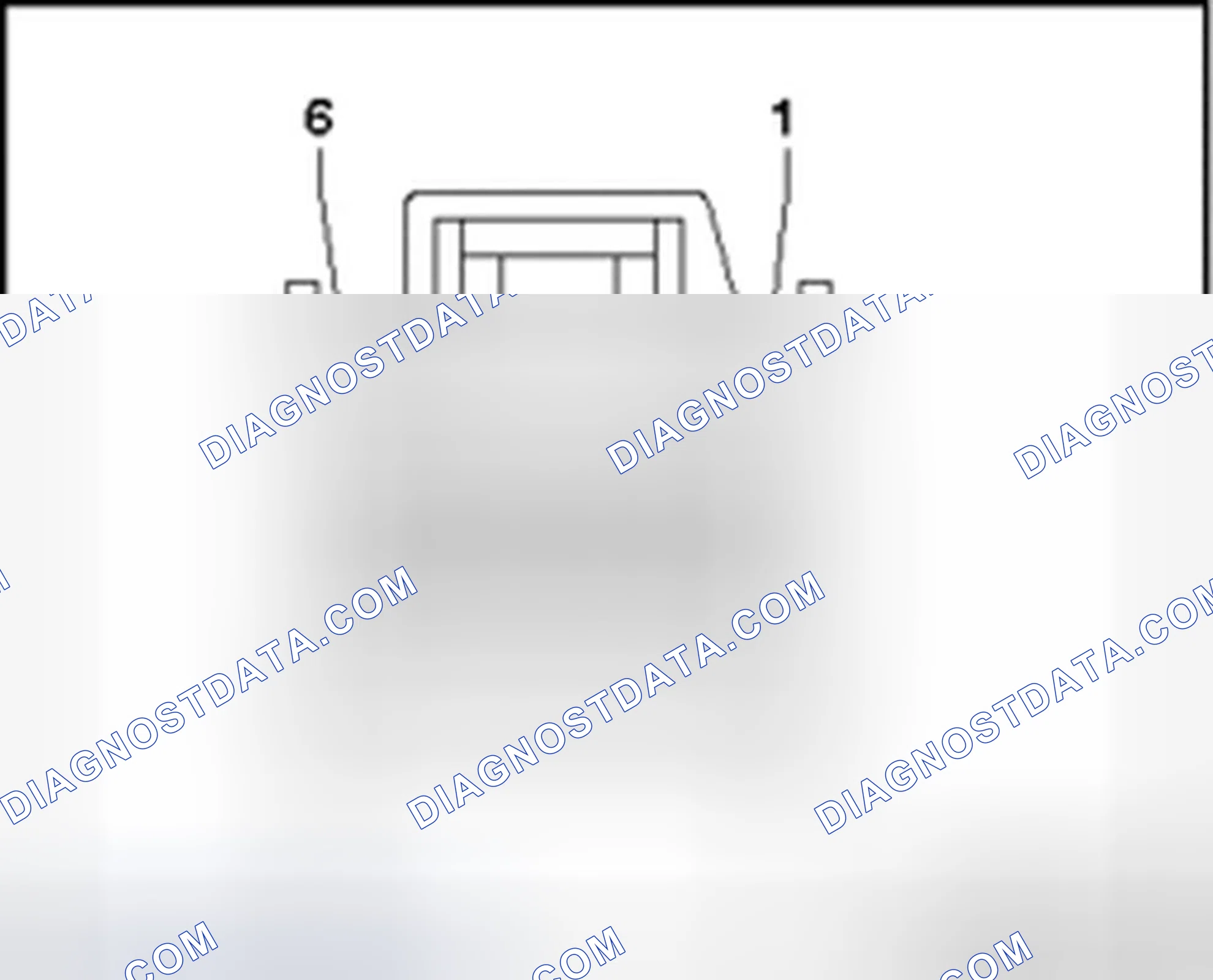 Scheme 193: Monitor cable beneath seat, connector assignment