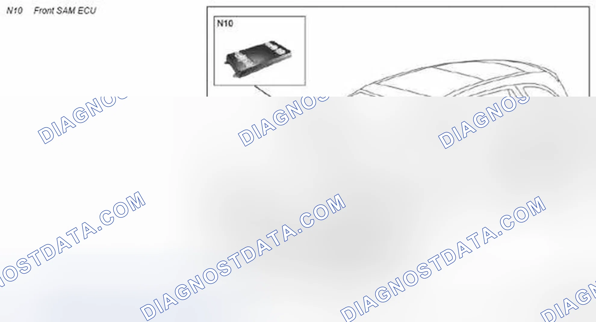 Scheme 22: Front SAM control unit, component description - GF54.21-P-7010RT