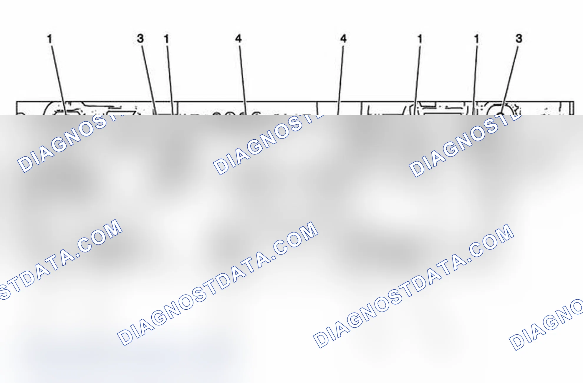 Scheme 126: Left Cylinder Head Exhaust Face (LF1)