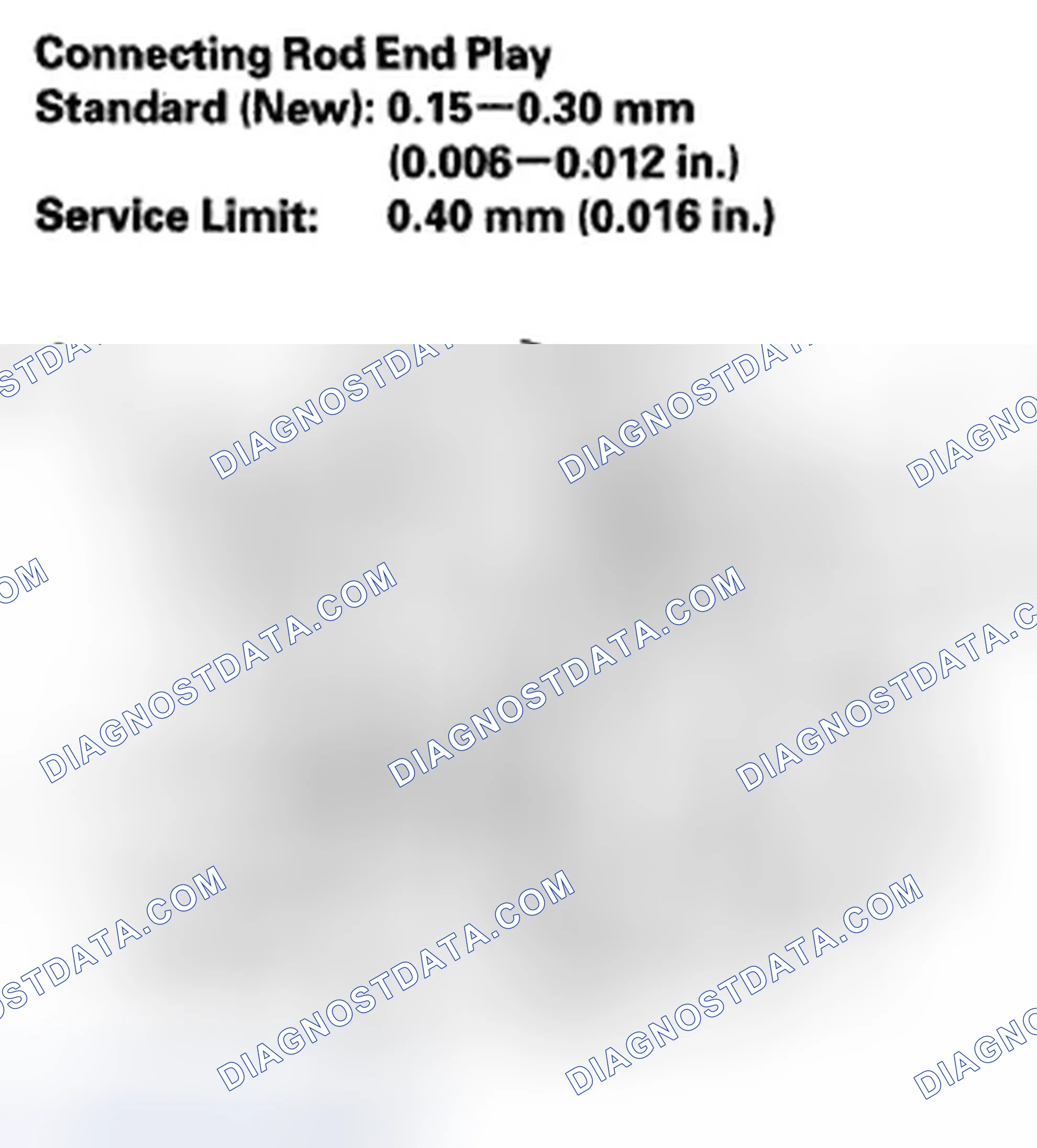 Scheme 656: Connecting Rod and Crankshaft End Play Inspection