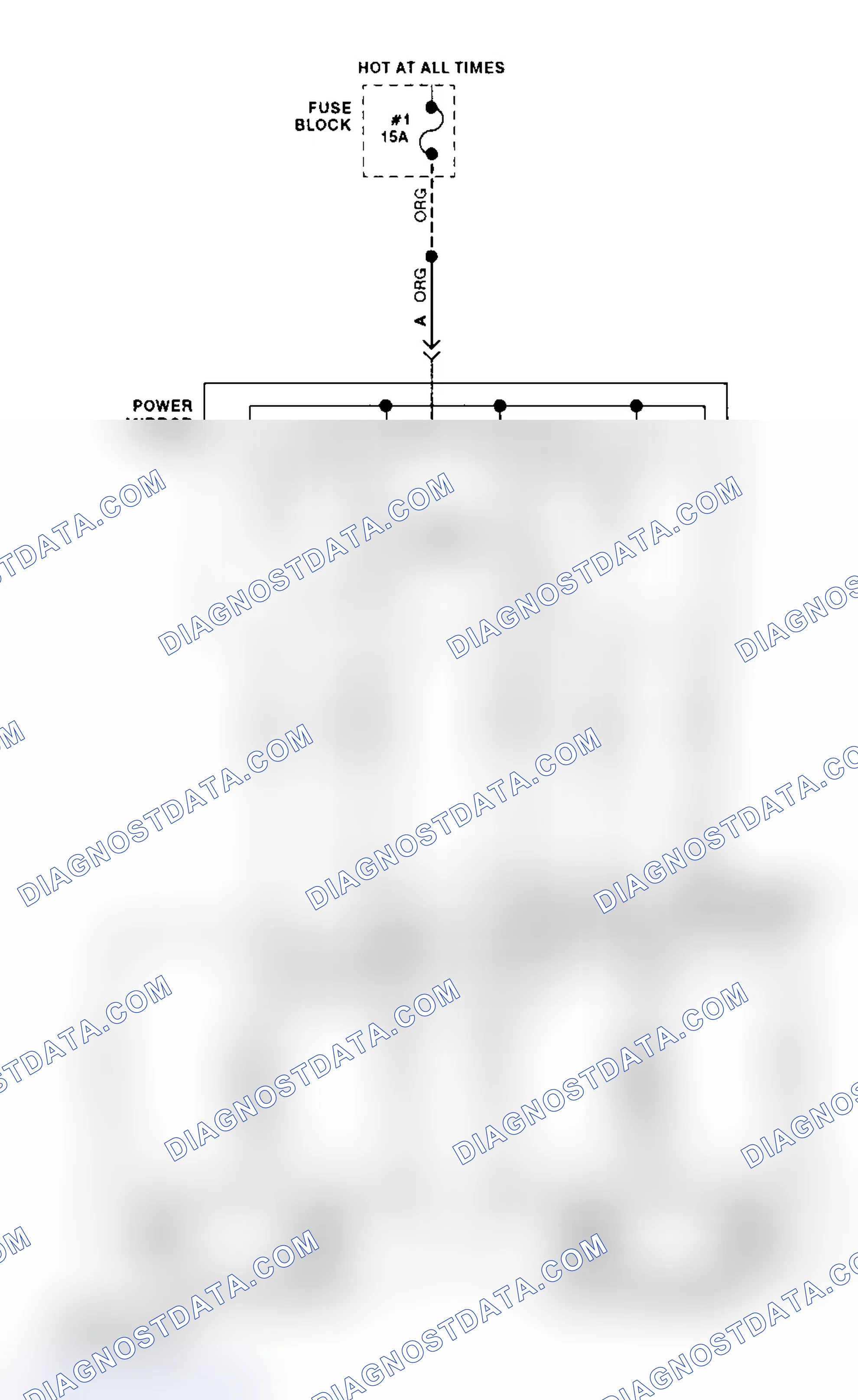Scheme 2: Power Mirror Wiring Diagram