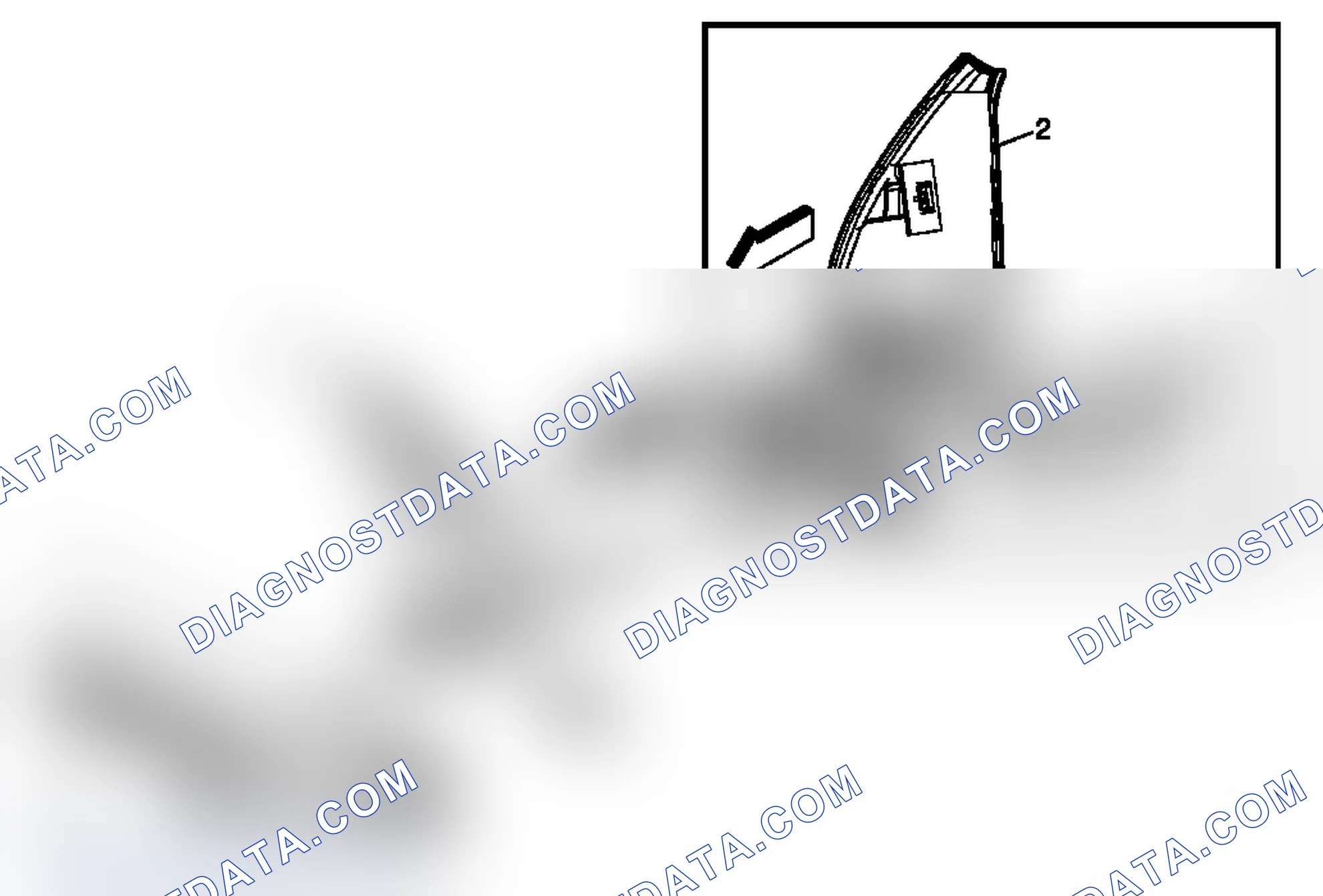 Scheme 62: Front Side Door Window Frame Front Cover Replacement (Traverse)