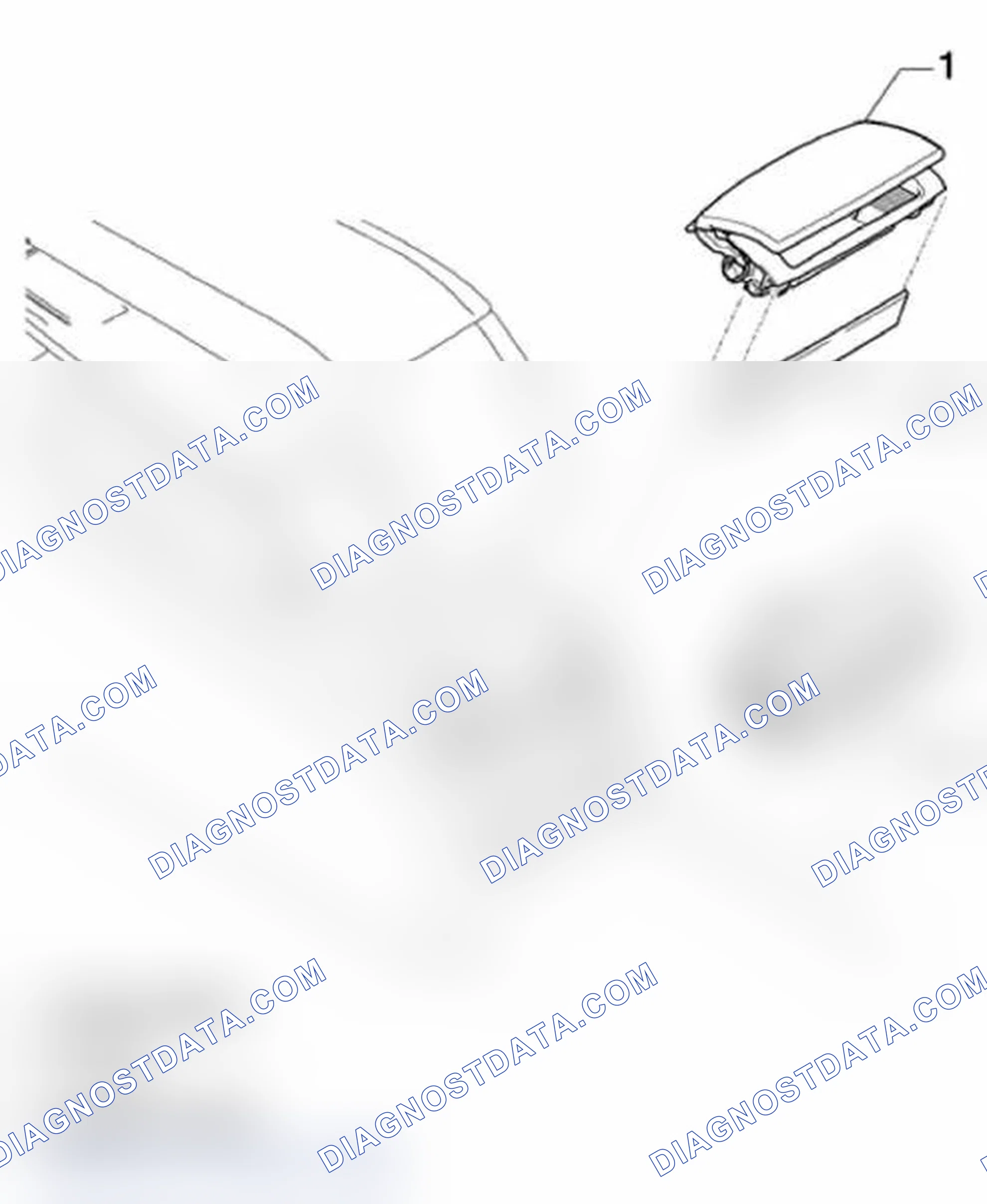 Scheme 9: Rear ashtray, assembly overview