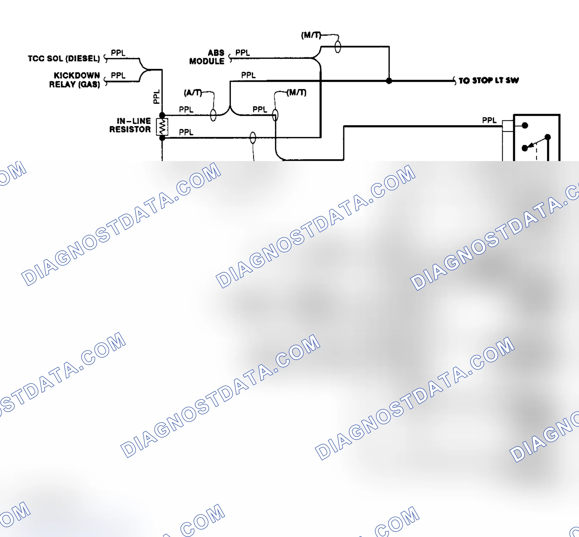 Scheme 4: Transfer Case Circuit (1990)