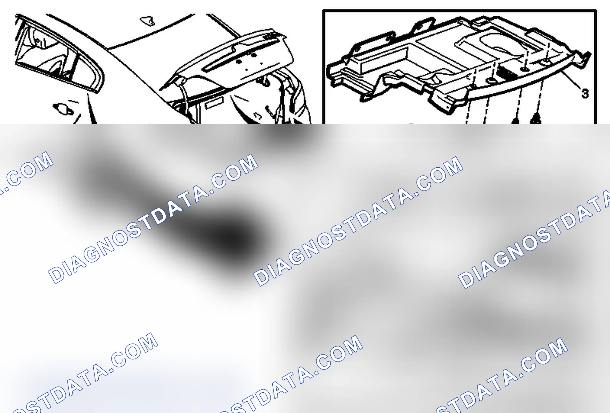 Scheme 41: Rear Window Panel Stowage Compartment Cover Replacement