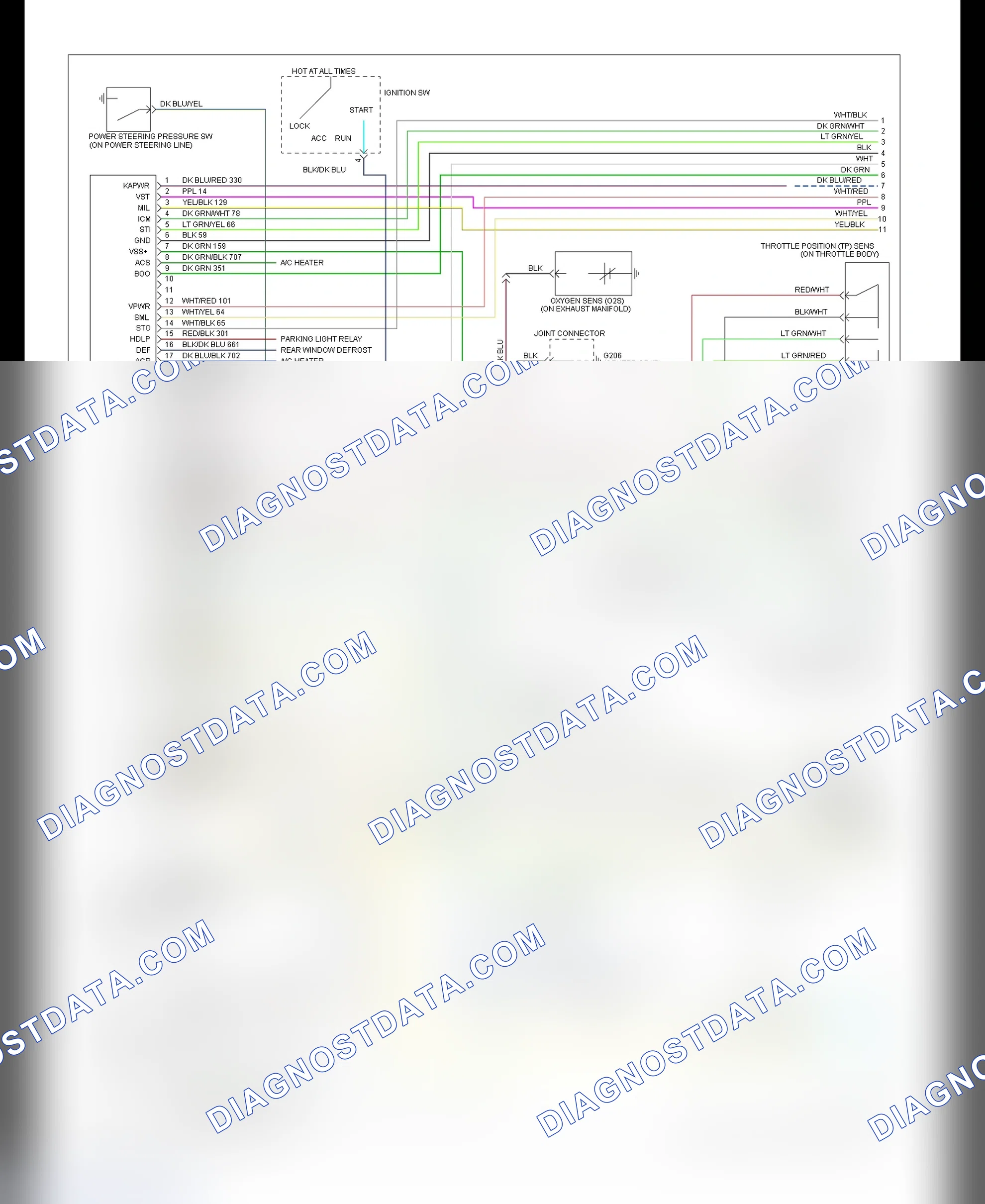 Scheme 21: EEC Wiring Diagram Escort 1.8L A/T & Tracer 1.8L A/T - 1 Of 2
