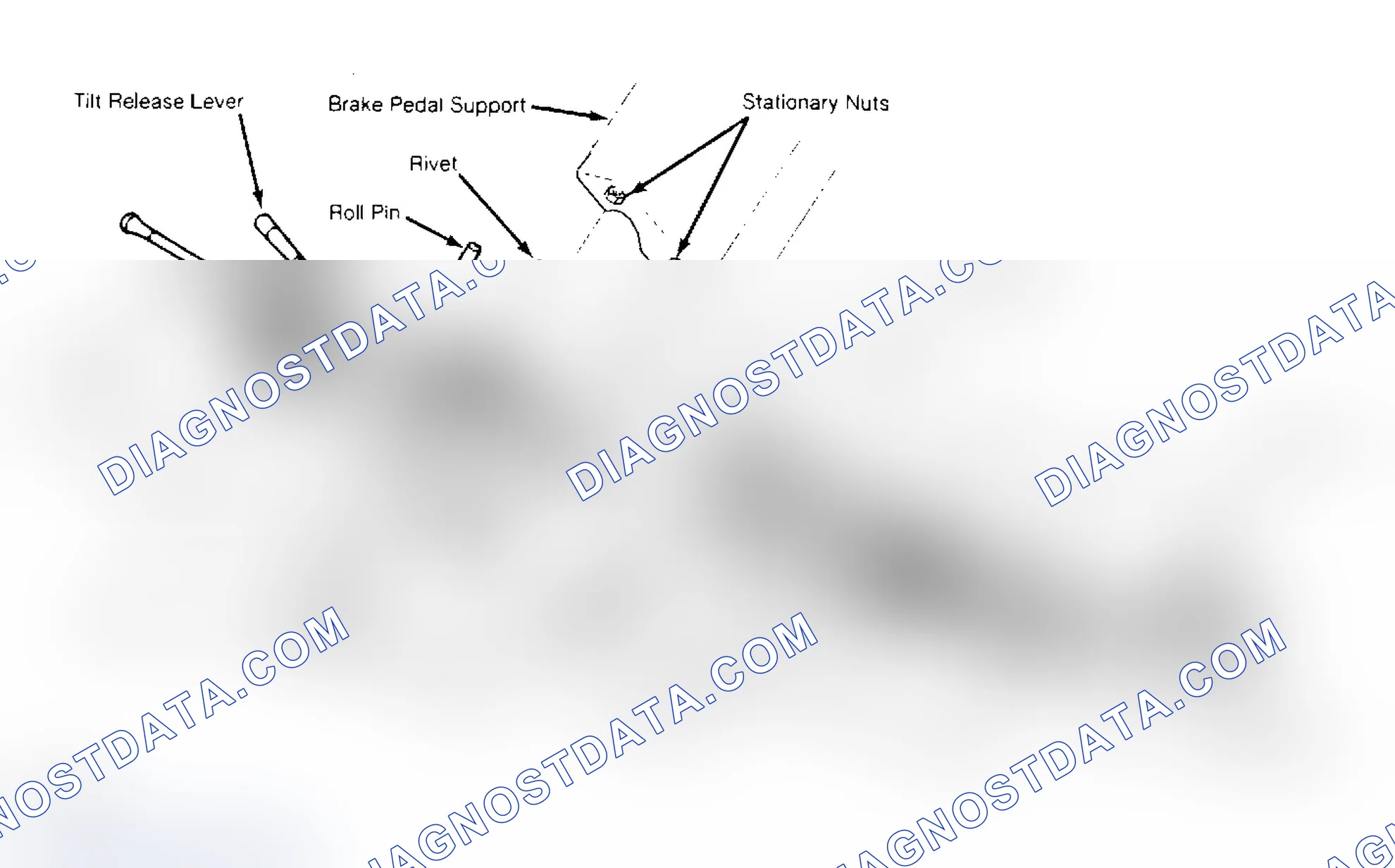 Fig. 2: Exploded View of Typical RWD Steering Column Major Assemblies