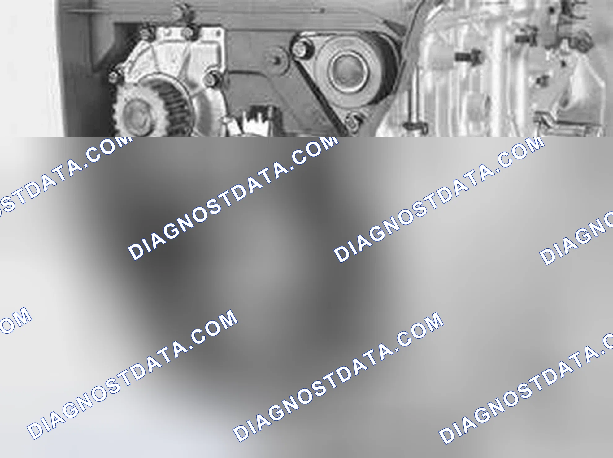 Scheme 460: Installing the idler pulley and belt tensioner