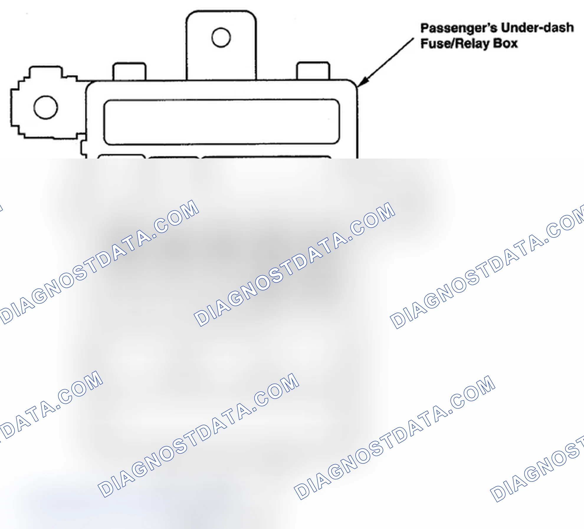 Scheme 346: Passenger's Under-Dash Fuse/Relay Box (6-7)