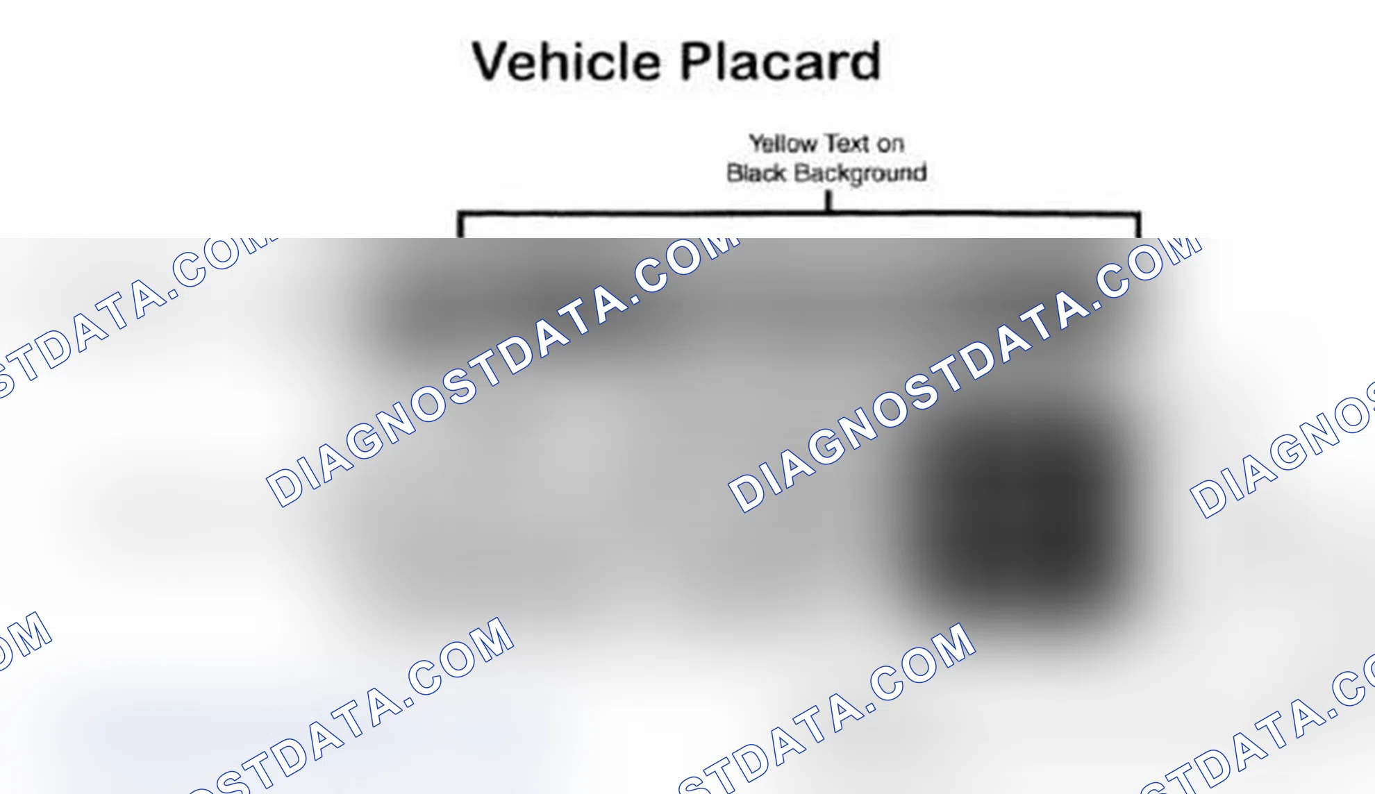 Scheme 28: Vehicle Tire Placard - Typical