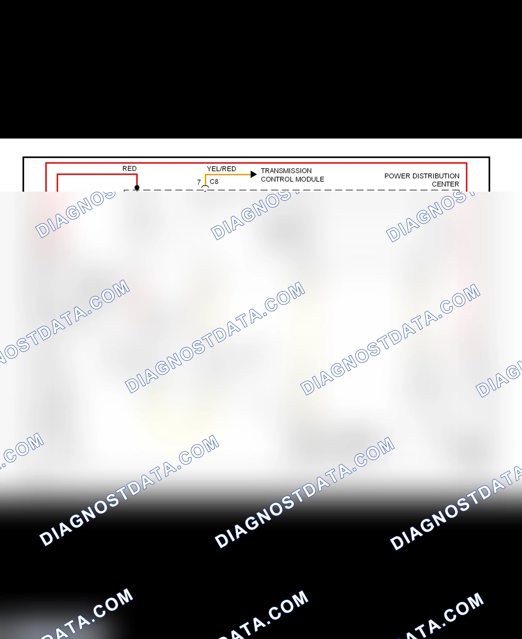 Fig. 5: Starting System Wiring Diagram (Caravan, Town & Country, & Voyager)
