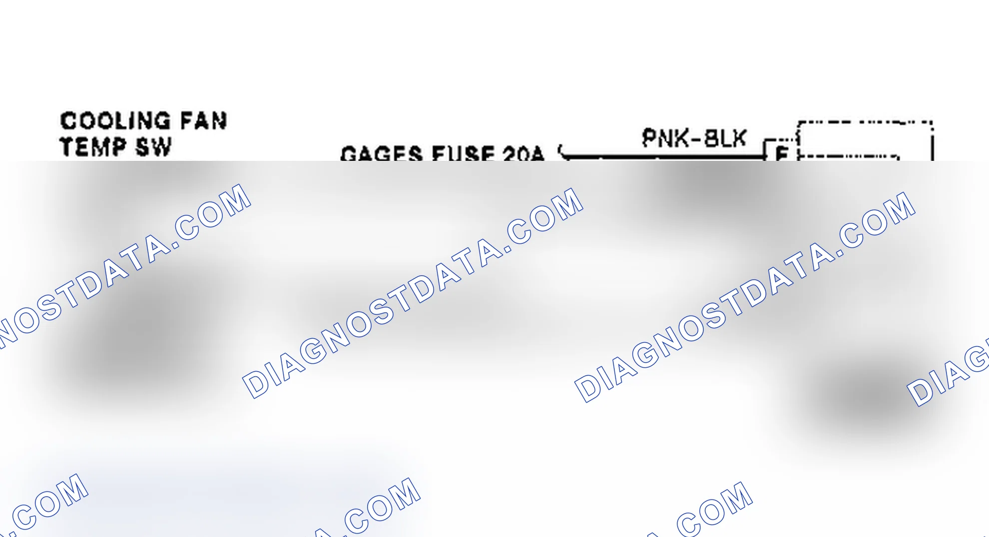 Scheme 6: Cooling Fan Circuit Wiring Diagram ("G" Series with 7.4L with A/C)