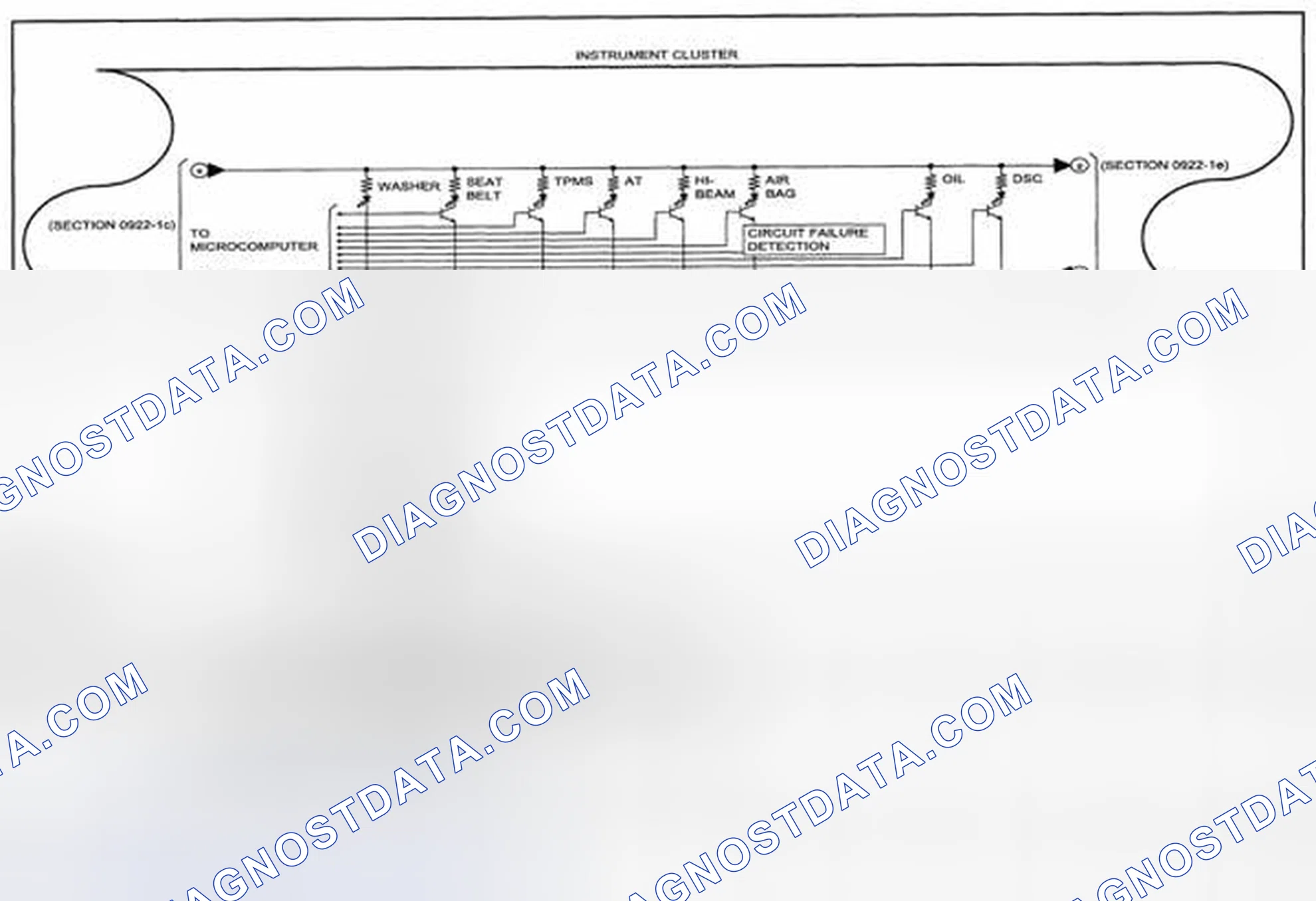 Scheme 389: Instrument Cluster Wiring Diagram - 0922-1d (1 Of 2)