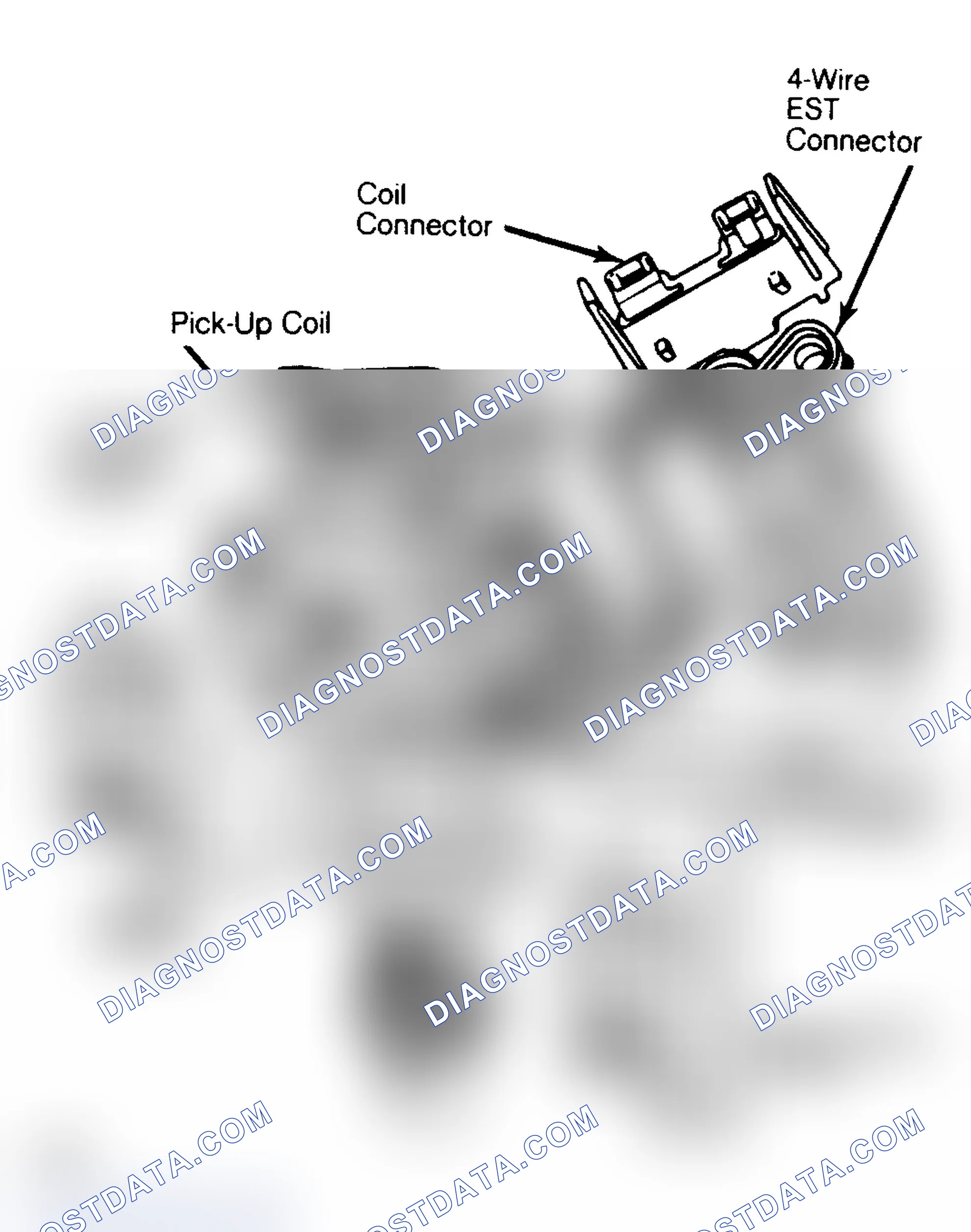 Scheme 22: Distributor Pick-Up Coil Short & Resistance Checks. Notice ohmmeter test points.