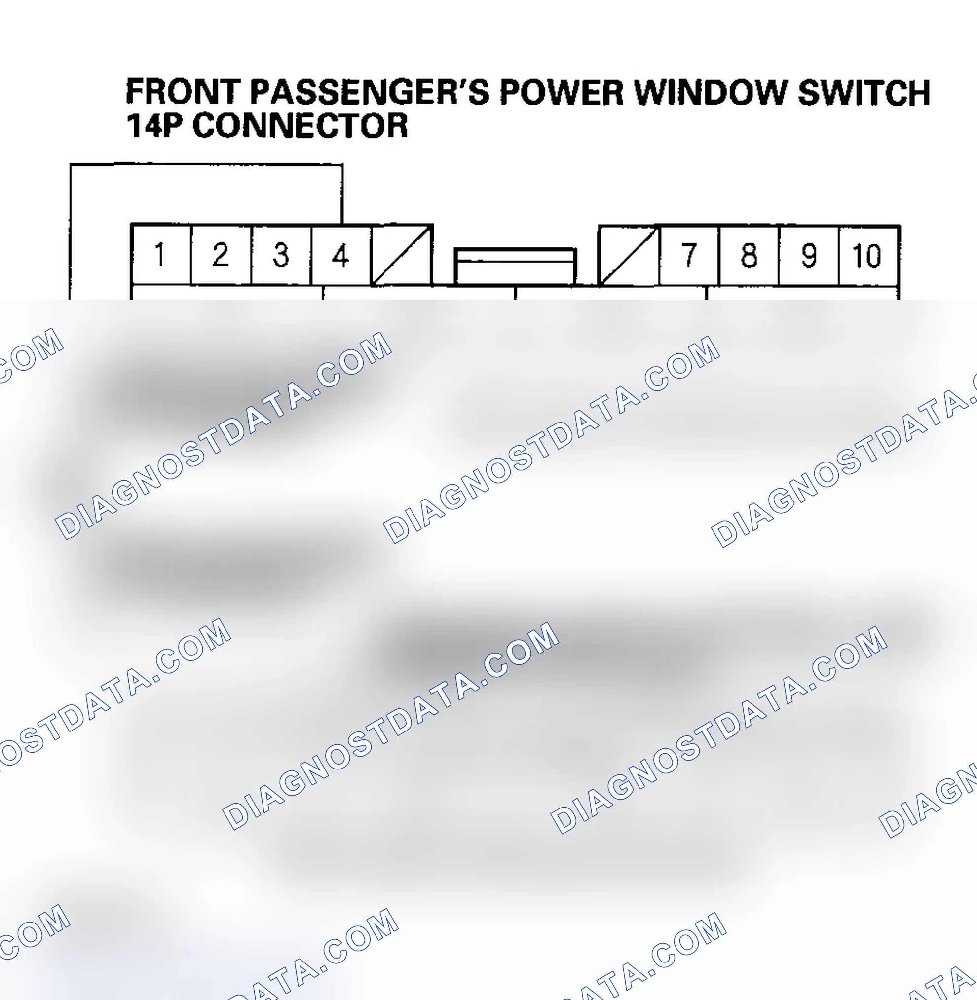 Scheme 116: DTC B1142: Door Multiplex Control Unit Lost Communication with Front Passenger's Power Window Switch