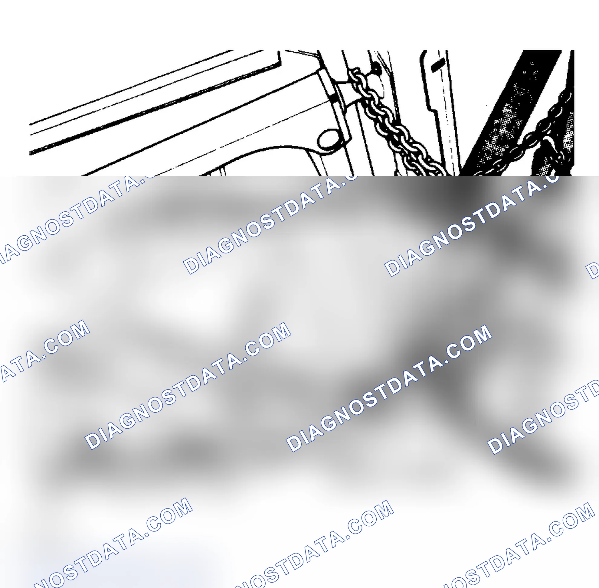 Scheme 5: Rear Towing Hookup (Typical). DO NOT allow towing equipment to contact fuel tank.
