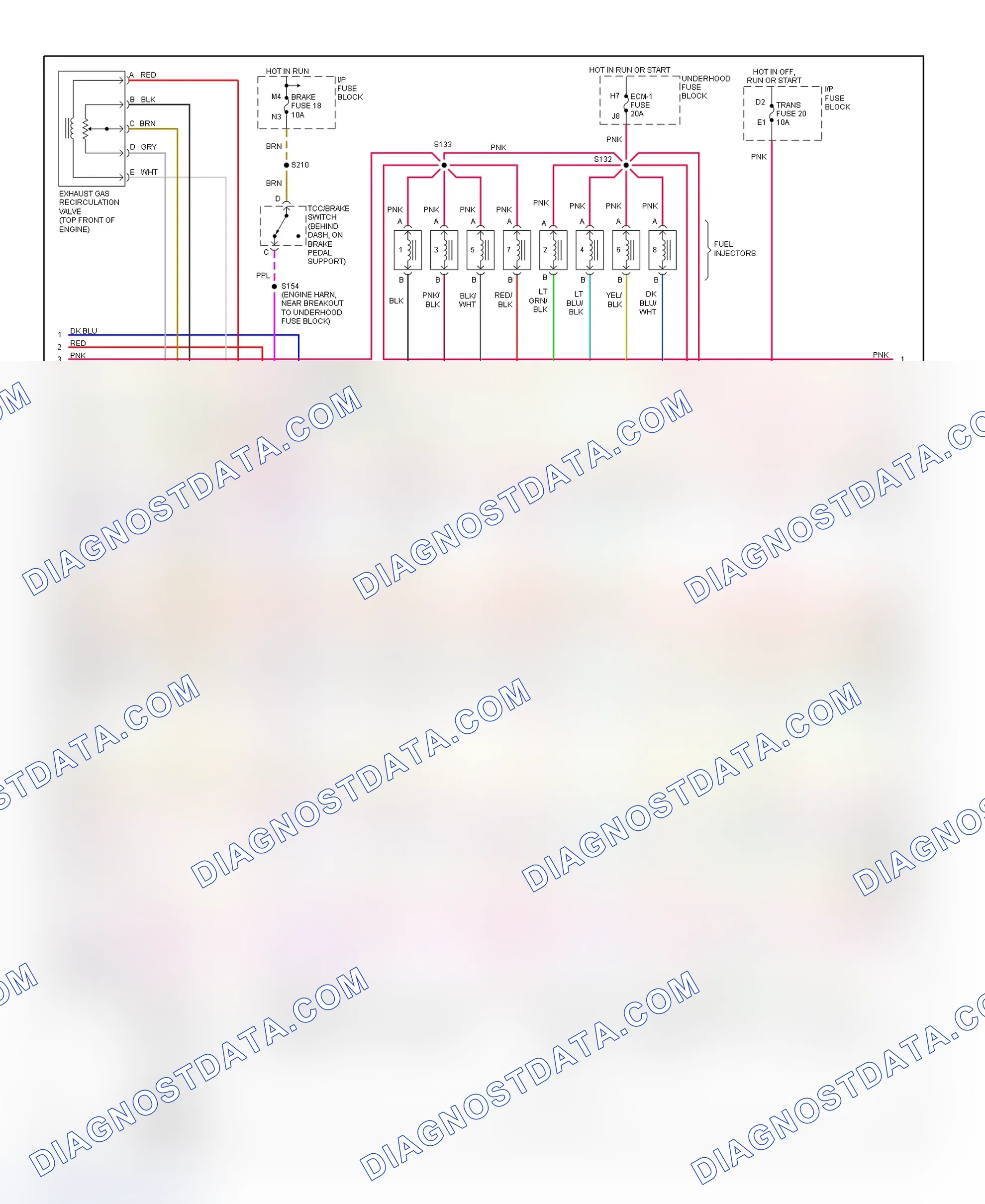 Scheme 128: PCM Wiring Diagram (Chevy Express & Savana - 5.7L CNG Bi-Fuel - 2 Of 6)