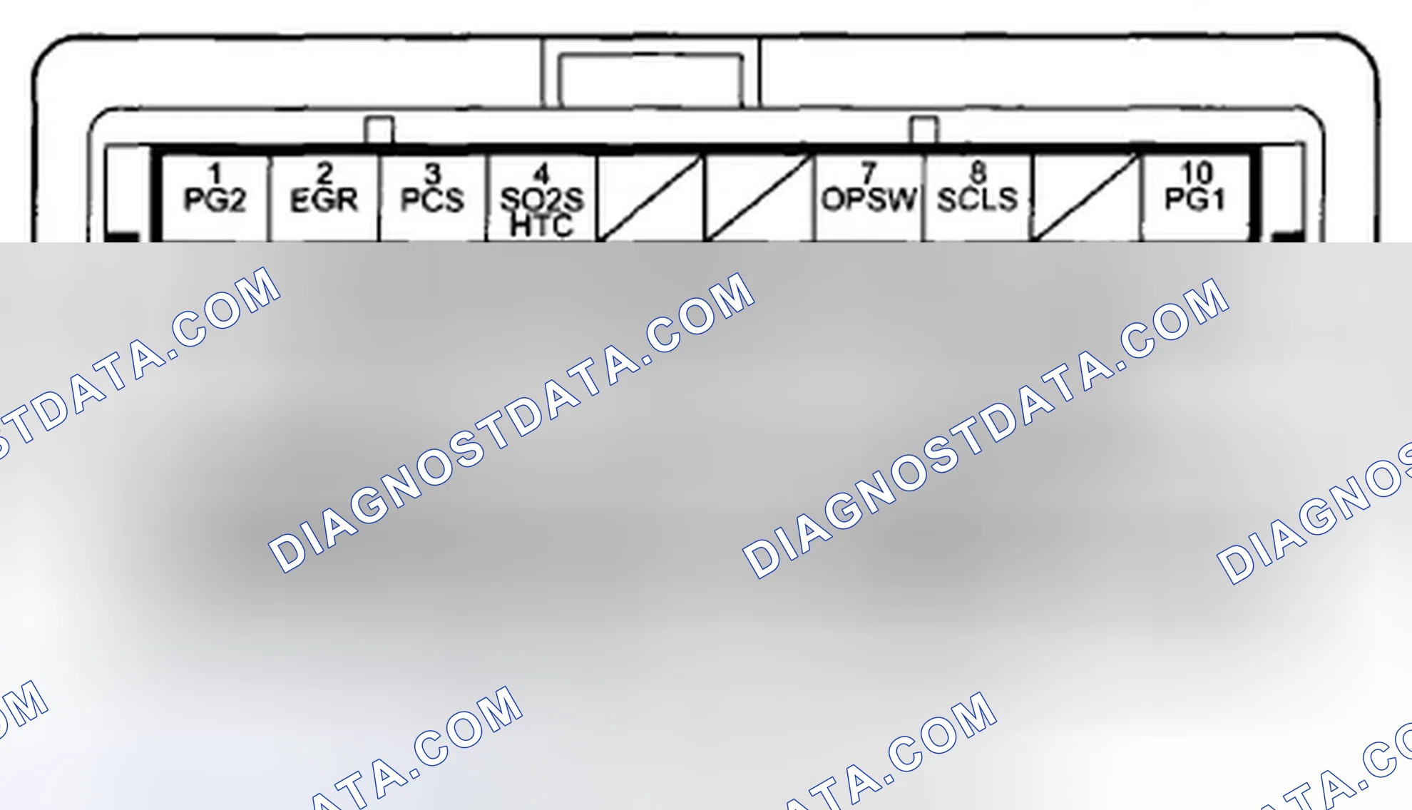 Scheme 624: PCM Inputs and Outputs at PCM Connector C (o) (49P)