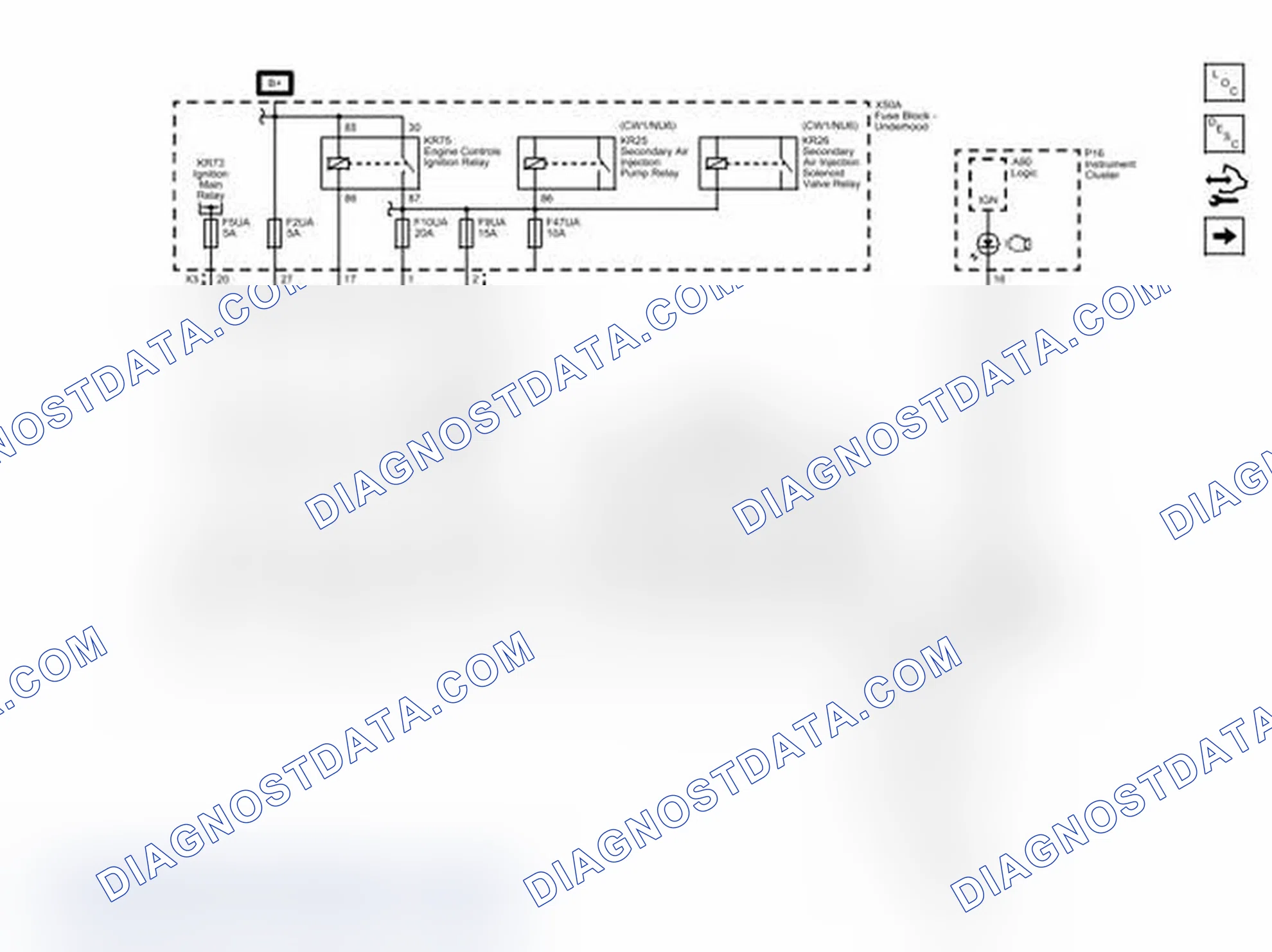 Scheme 100: Module Power, Ground, Serial Data, and MIL