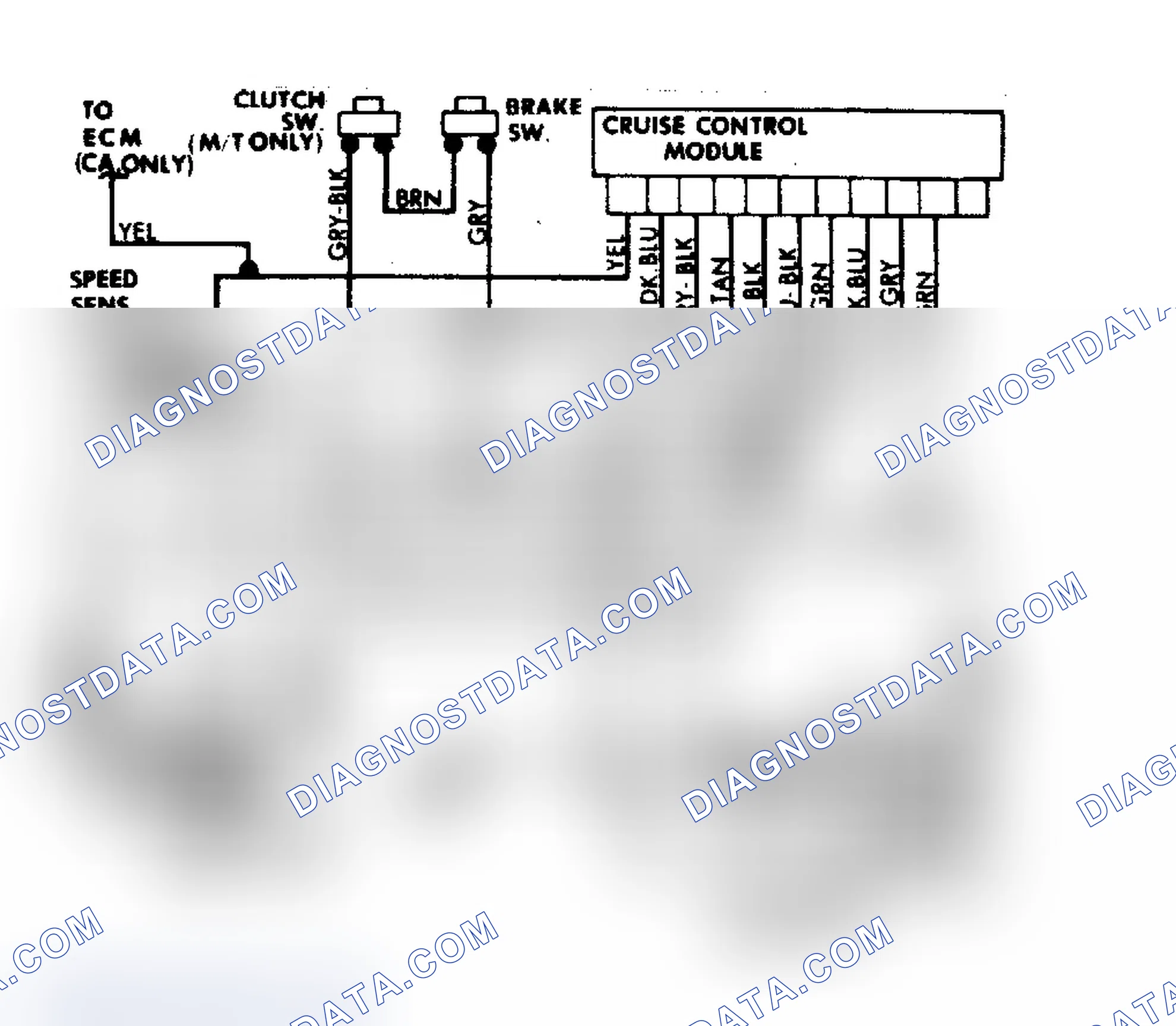 Scheme 4: General Motors Custom Cruise III Wiring Diagram