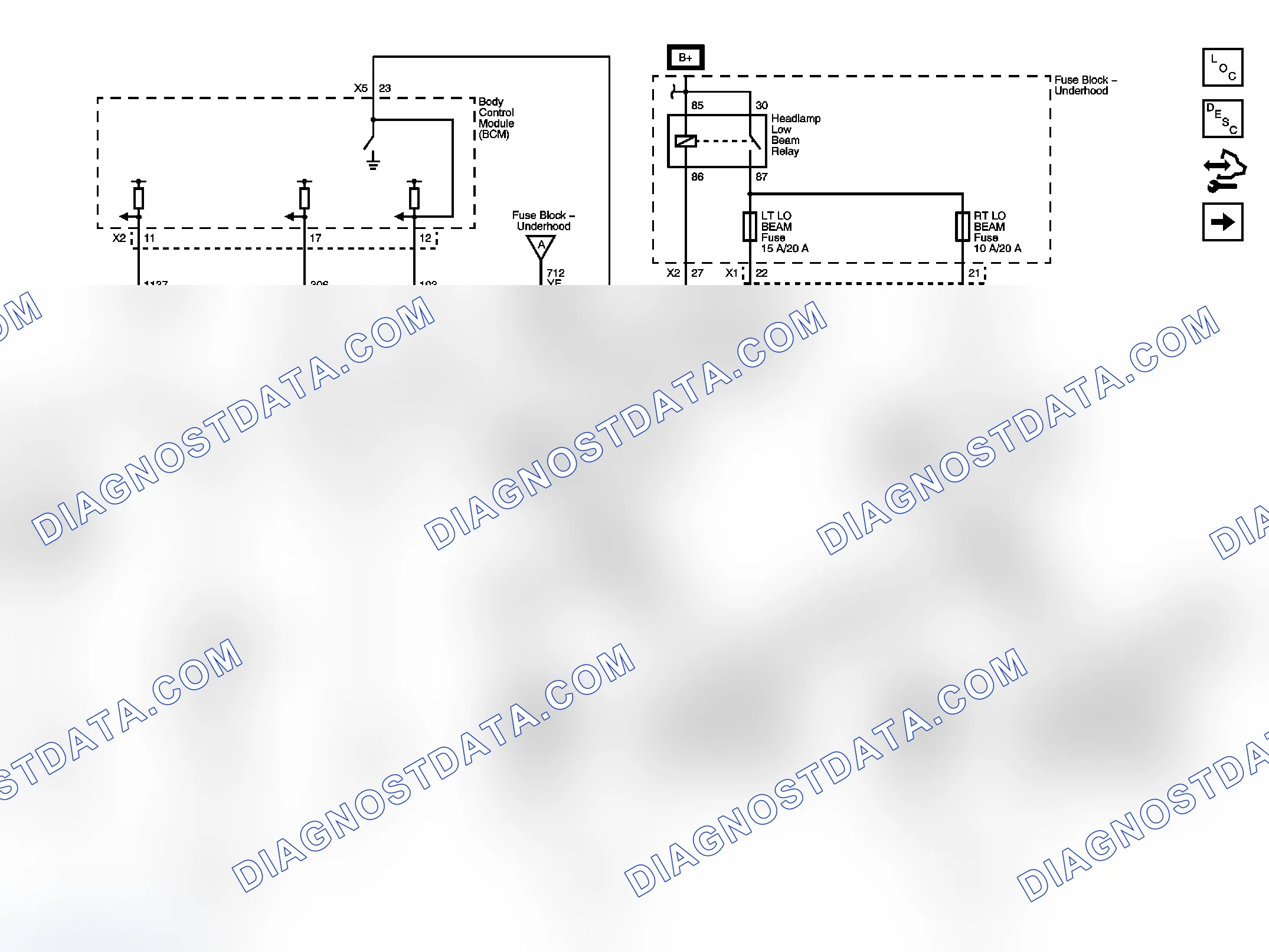 Scheme 1: Headlights/Daytime Running Lights (DRL) Schematics