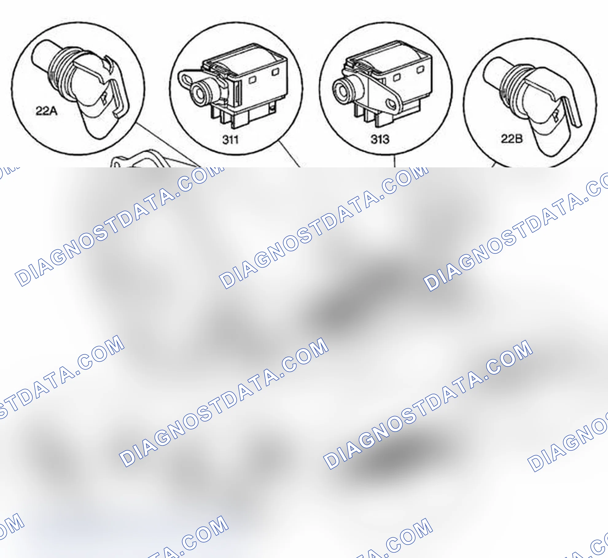 Scheme 511: Automatic Transmission Electronic Component Views