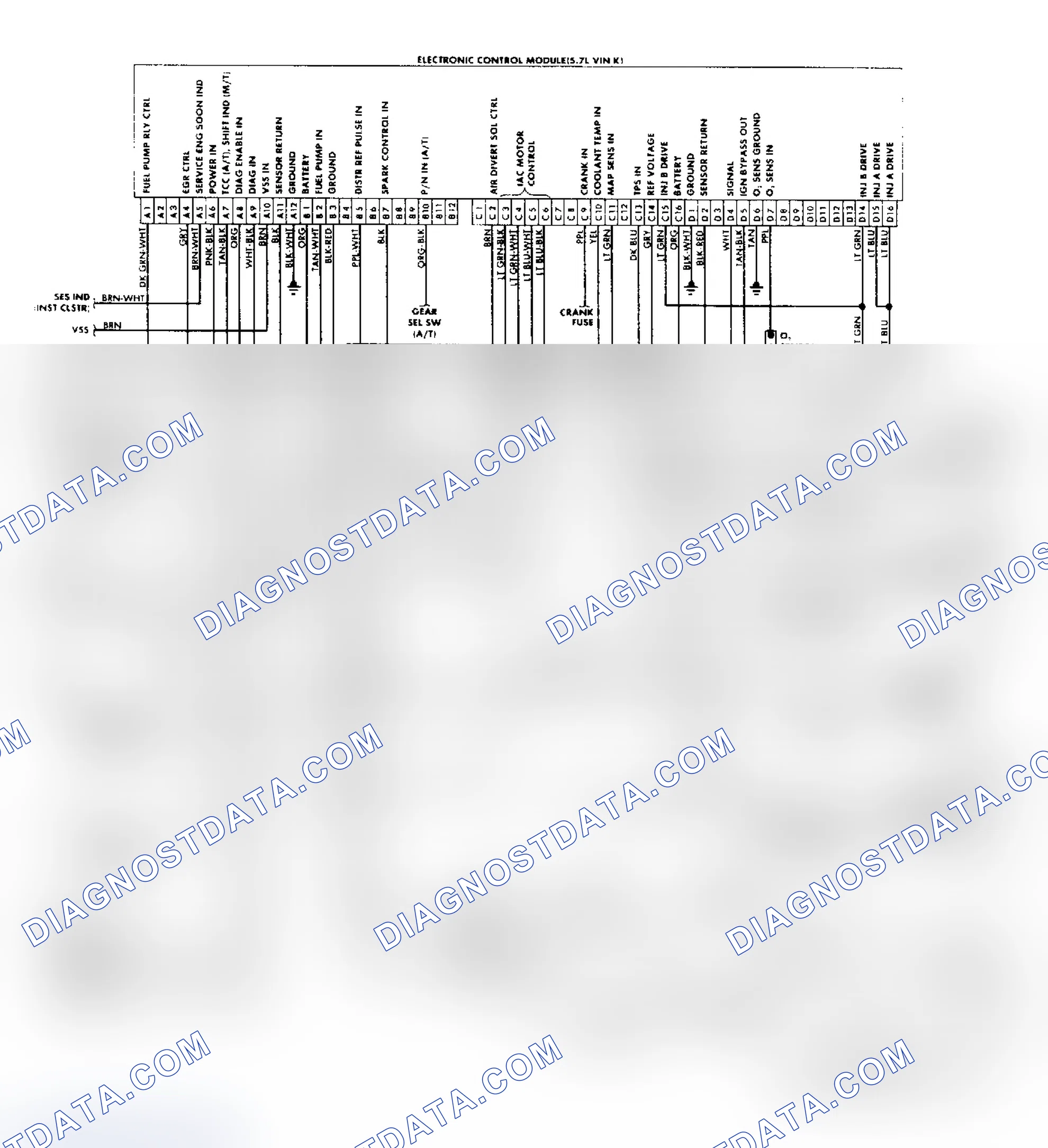 Scheme 161: "P" Series Vans (5.7L) Wiring Diagram
