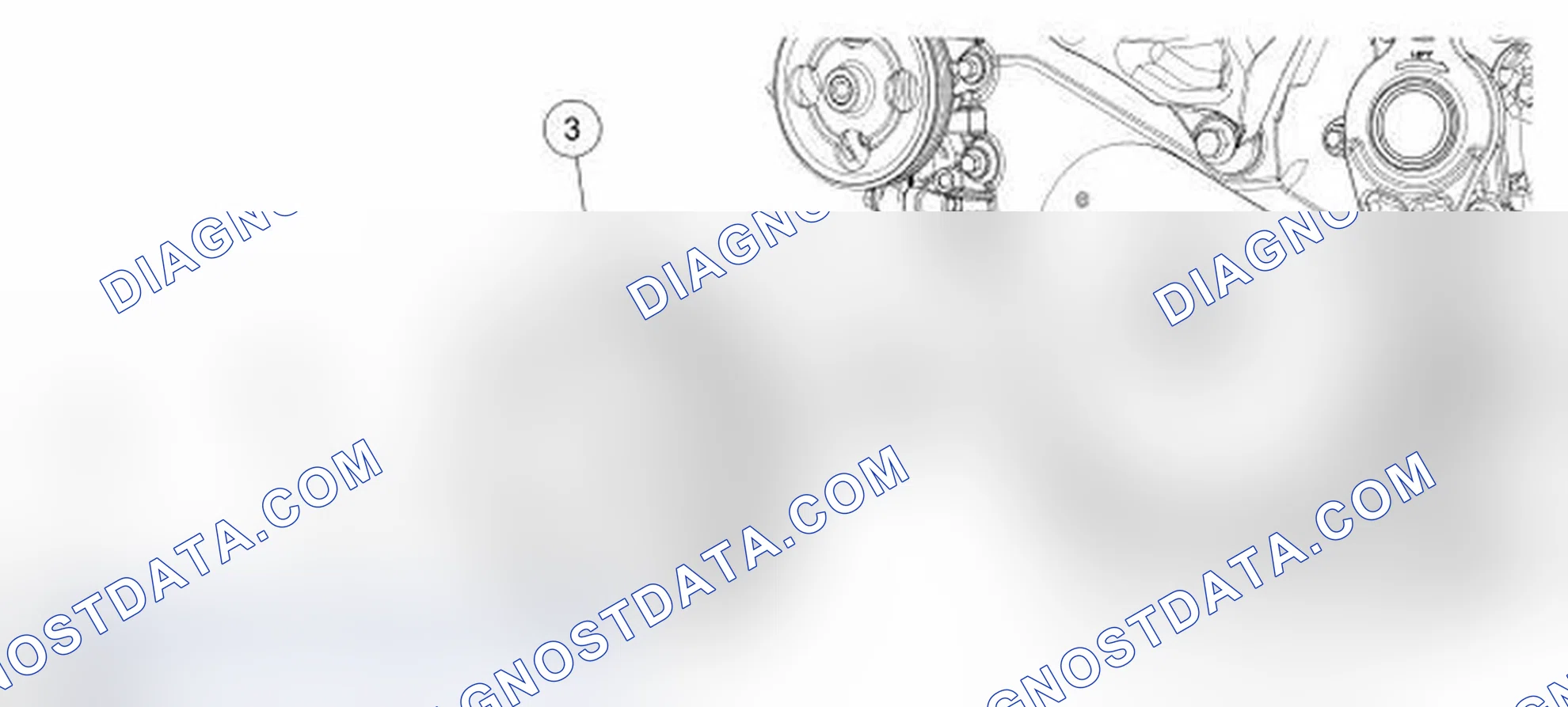 Scheme 18: Lower End Components - Exploded View, Crankshaft Pulley and Crankshaft Front Seal