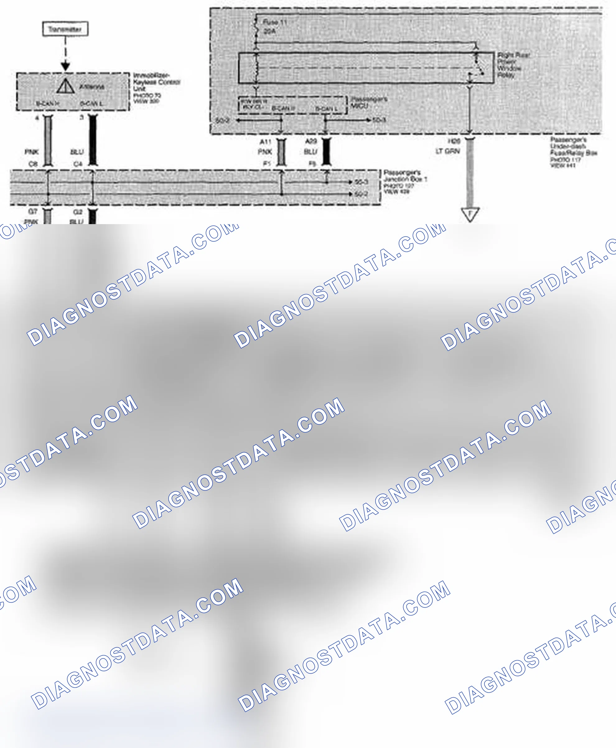 Scheme 267: Power Windows Circuit Diagram (Page 120-1)