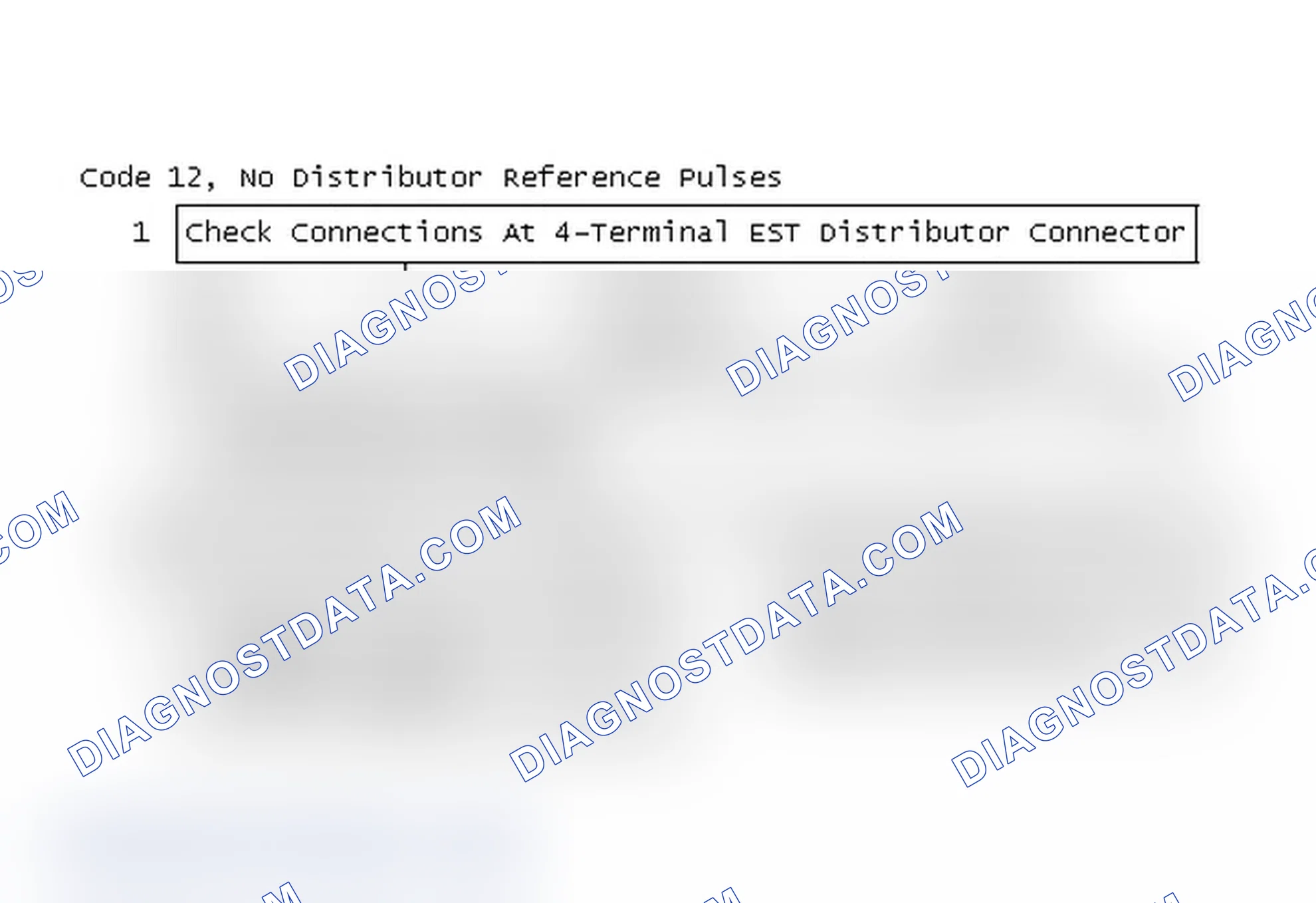 Scheme 124: Flow Chart - Code 12, No Distributor Reference Pulses