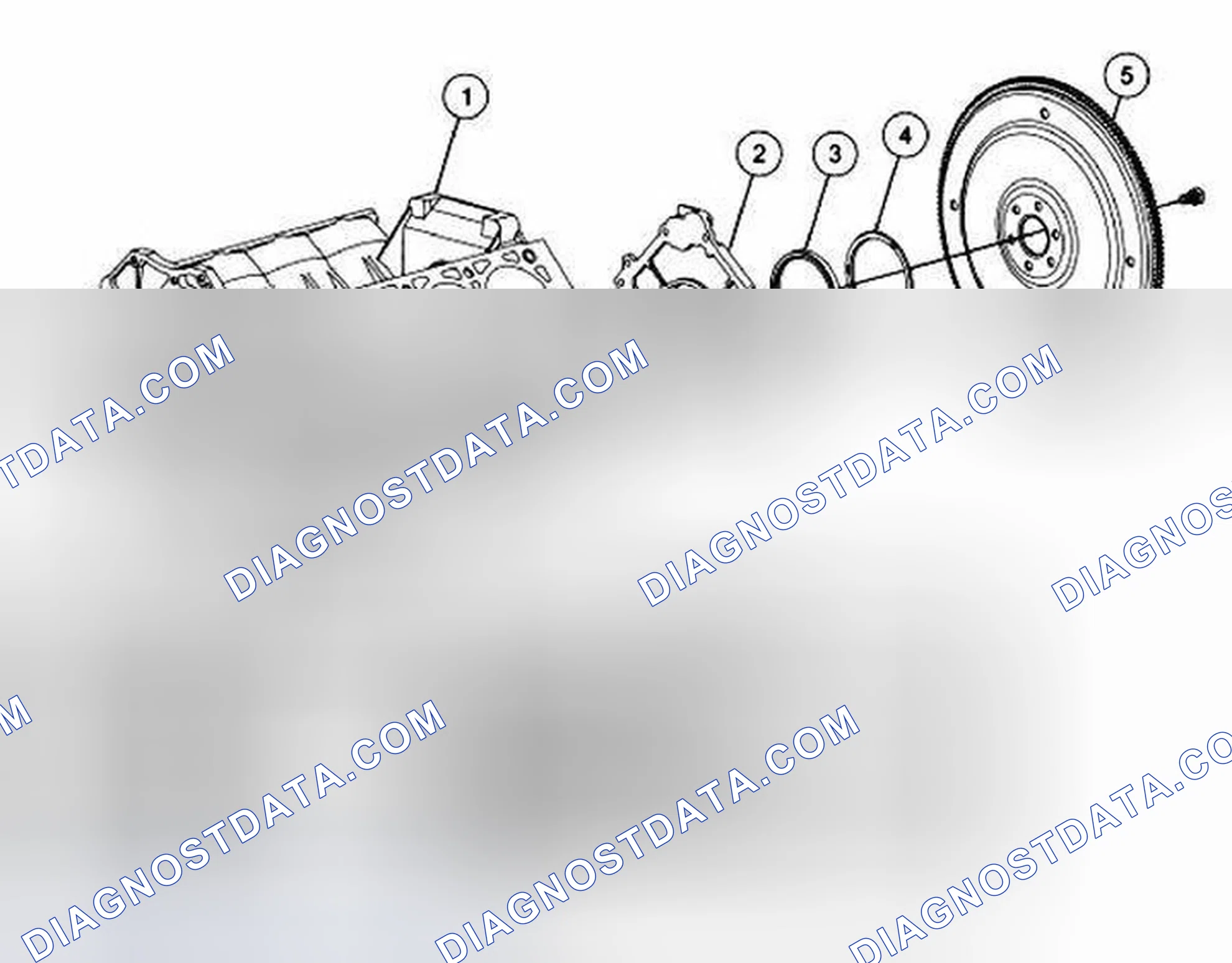 Scheme 231: 4.6L Engine Rear End Components