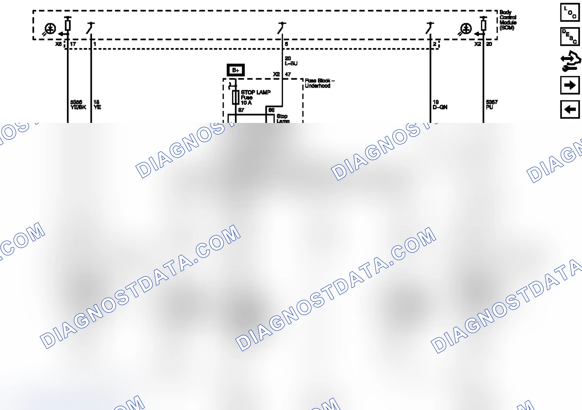Scheme 13: Rear Turn Signal/Stop Lamps and CHMSL (T89)