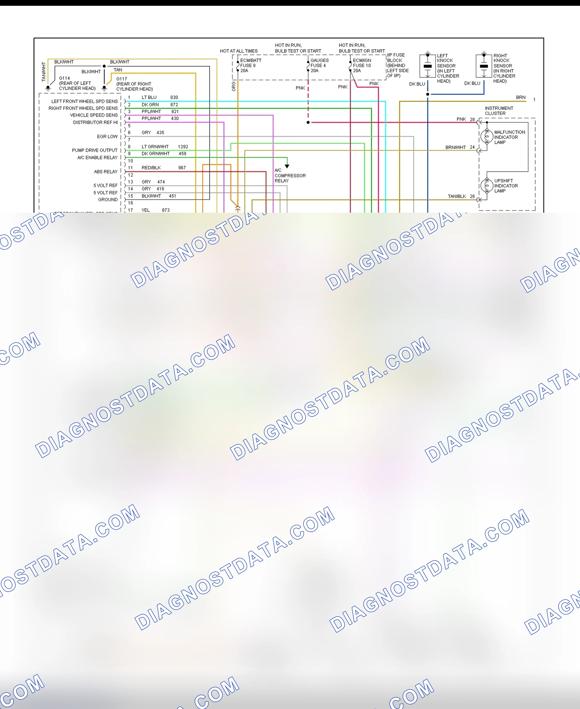 Scheme 318: Wiring Diagram ("S" & "T" Blazer, Jimmy, Pickup & Sonoma - 4.3L VIN Z W/VCM - 1 Of 2)