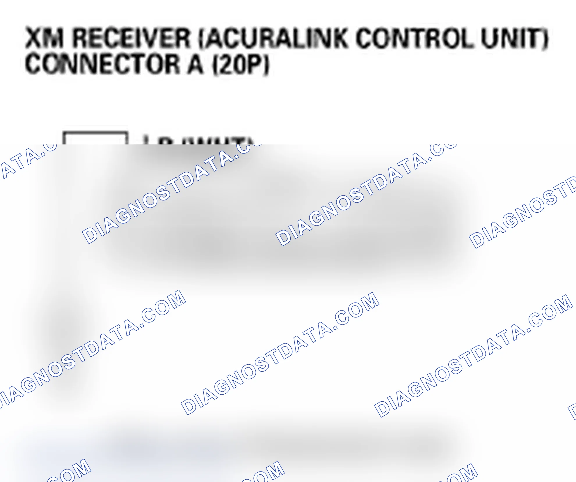 Scheme 155: XM radio preset memory is lost (with AcuraLink)