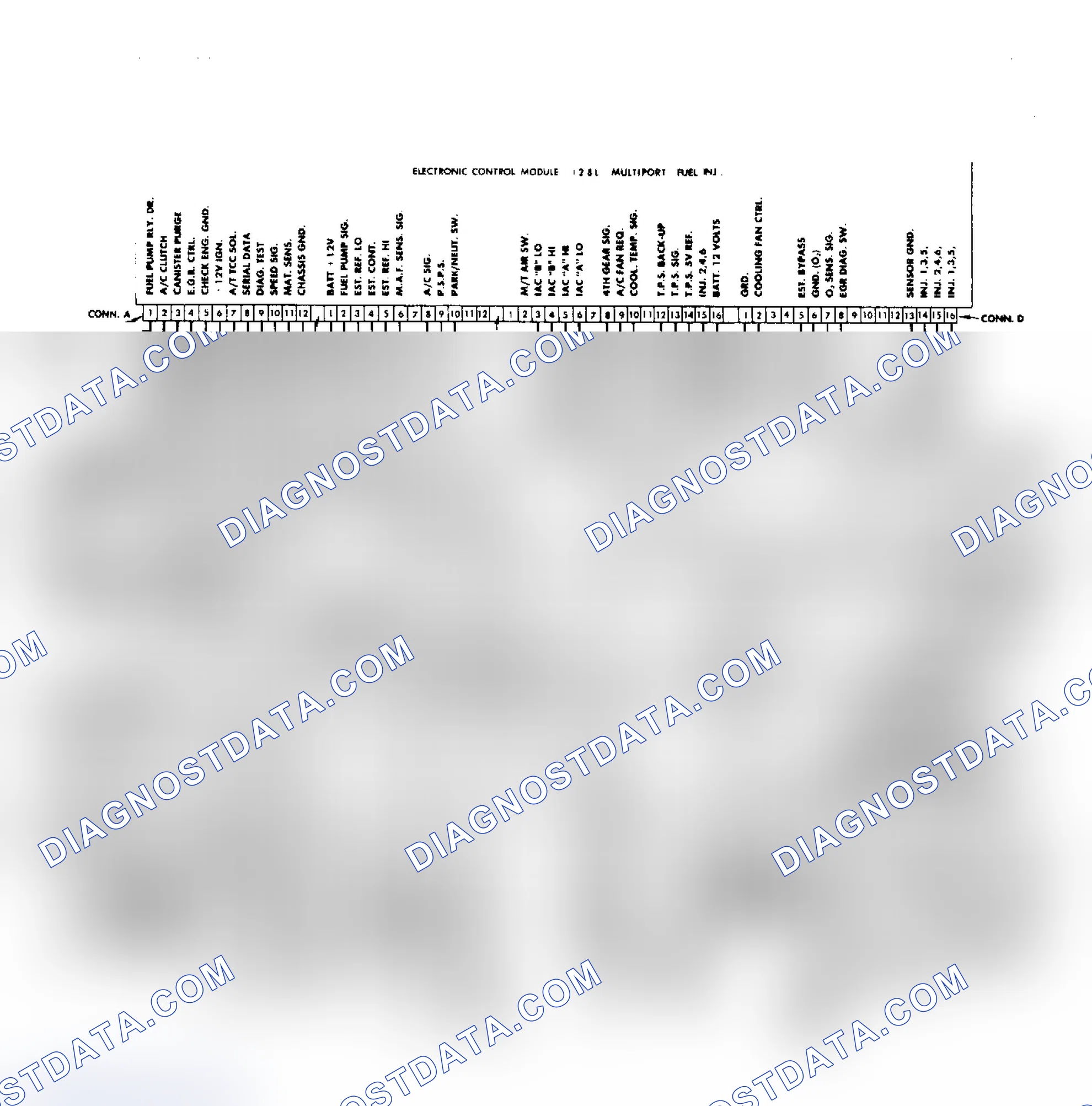 Scheme 342: 2.8L FWD PFI CCC Wiring Diagram