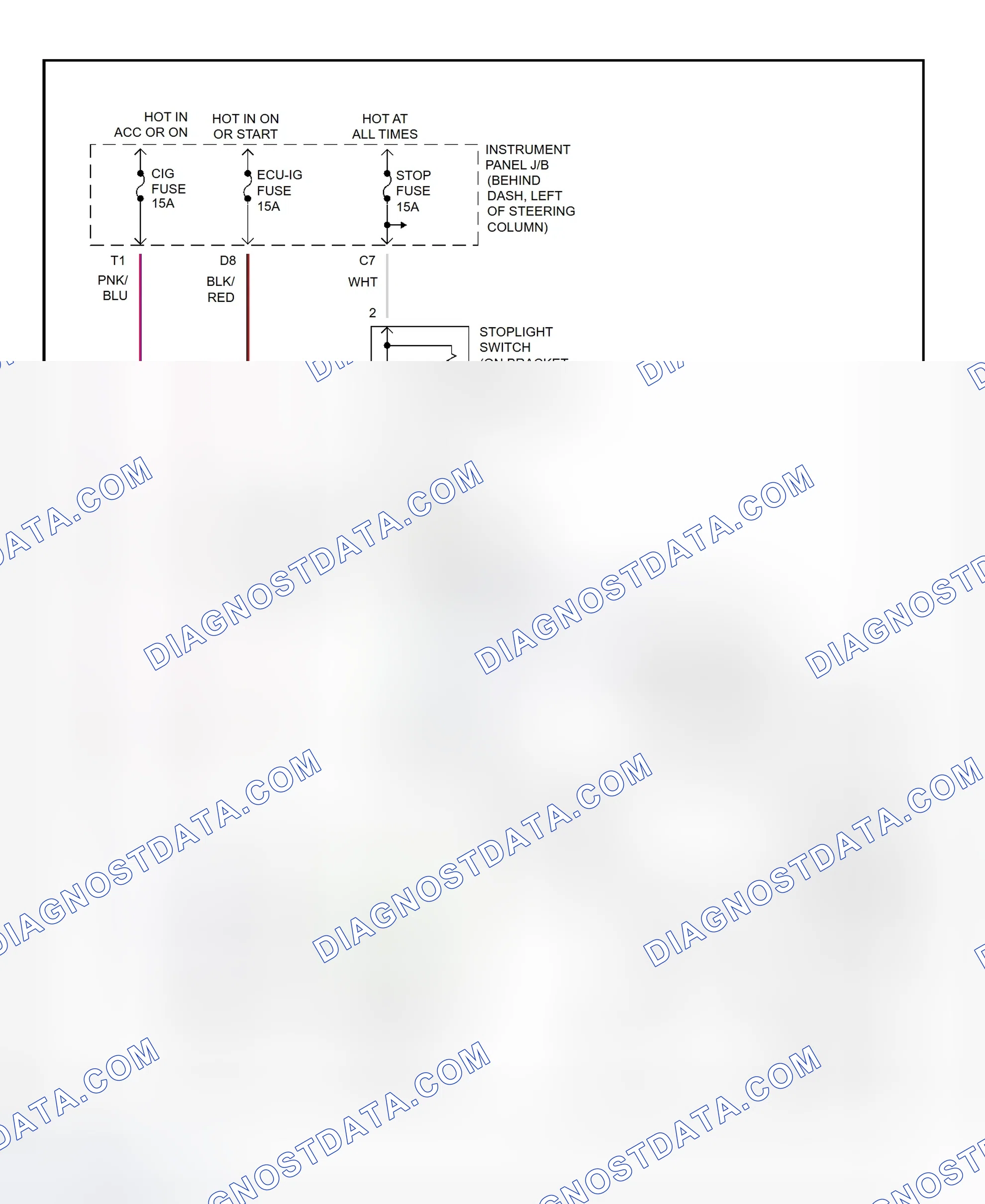 Scheme 299: Shift Interlock System Wiring Diagram (2001 - Toyota Camry Solara)