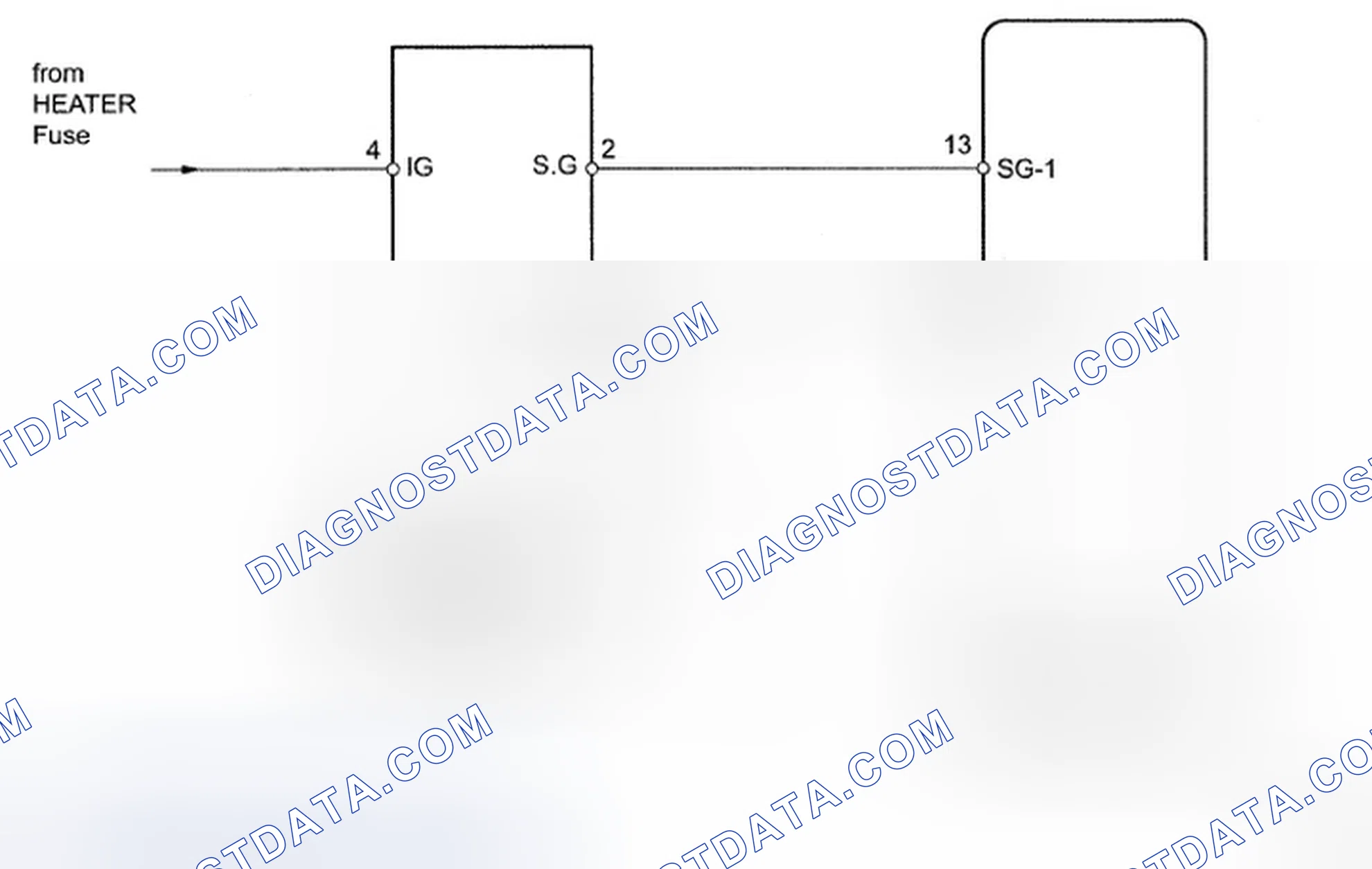 Scheme 14: Exhaust Gas Sensor Circuit - Wiring Diagram
