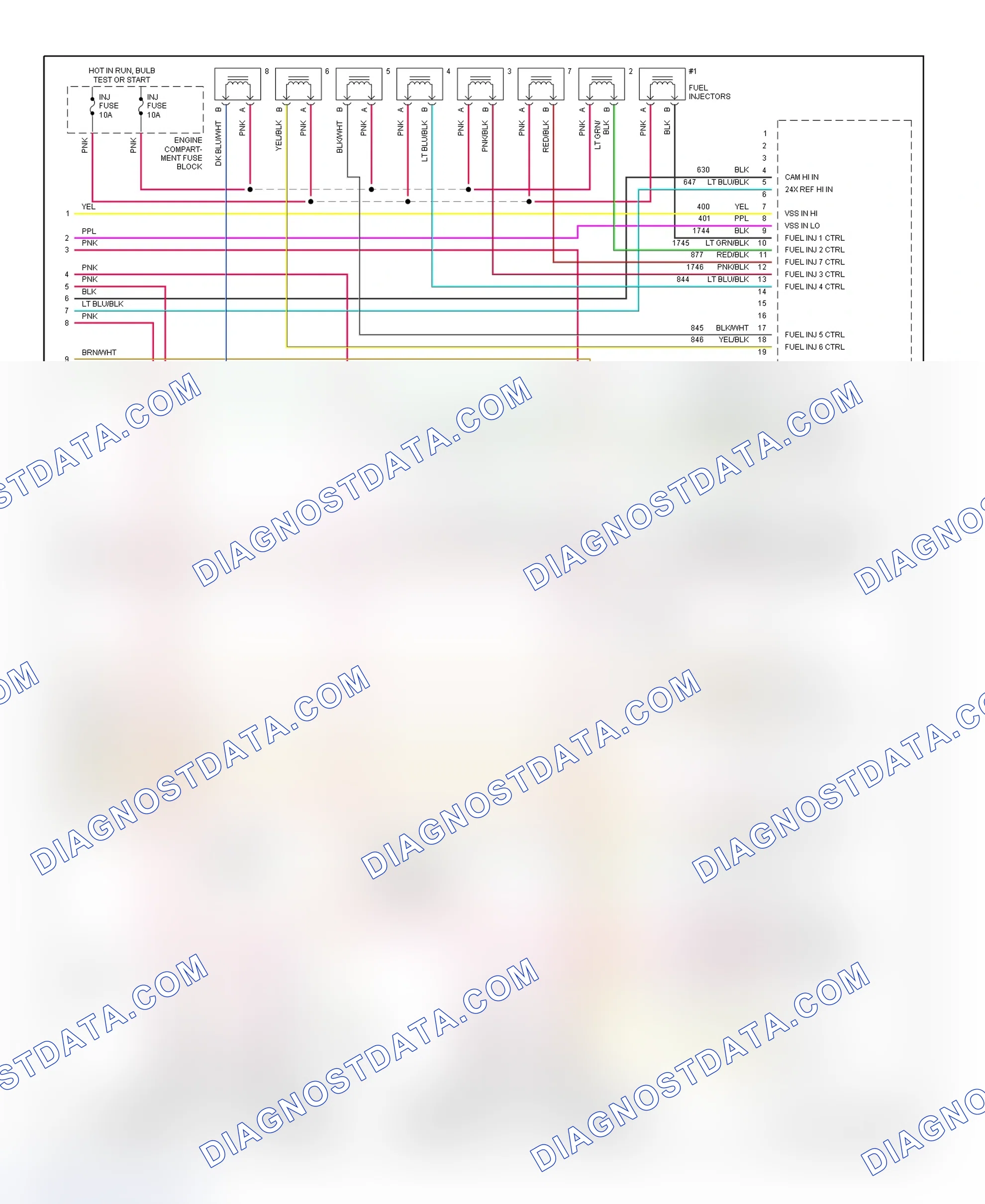 Scheme 4: 4.6L (VINs Y & 9) PCM Wiring Diagram (4 Of 4)