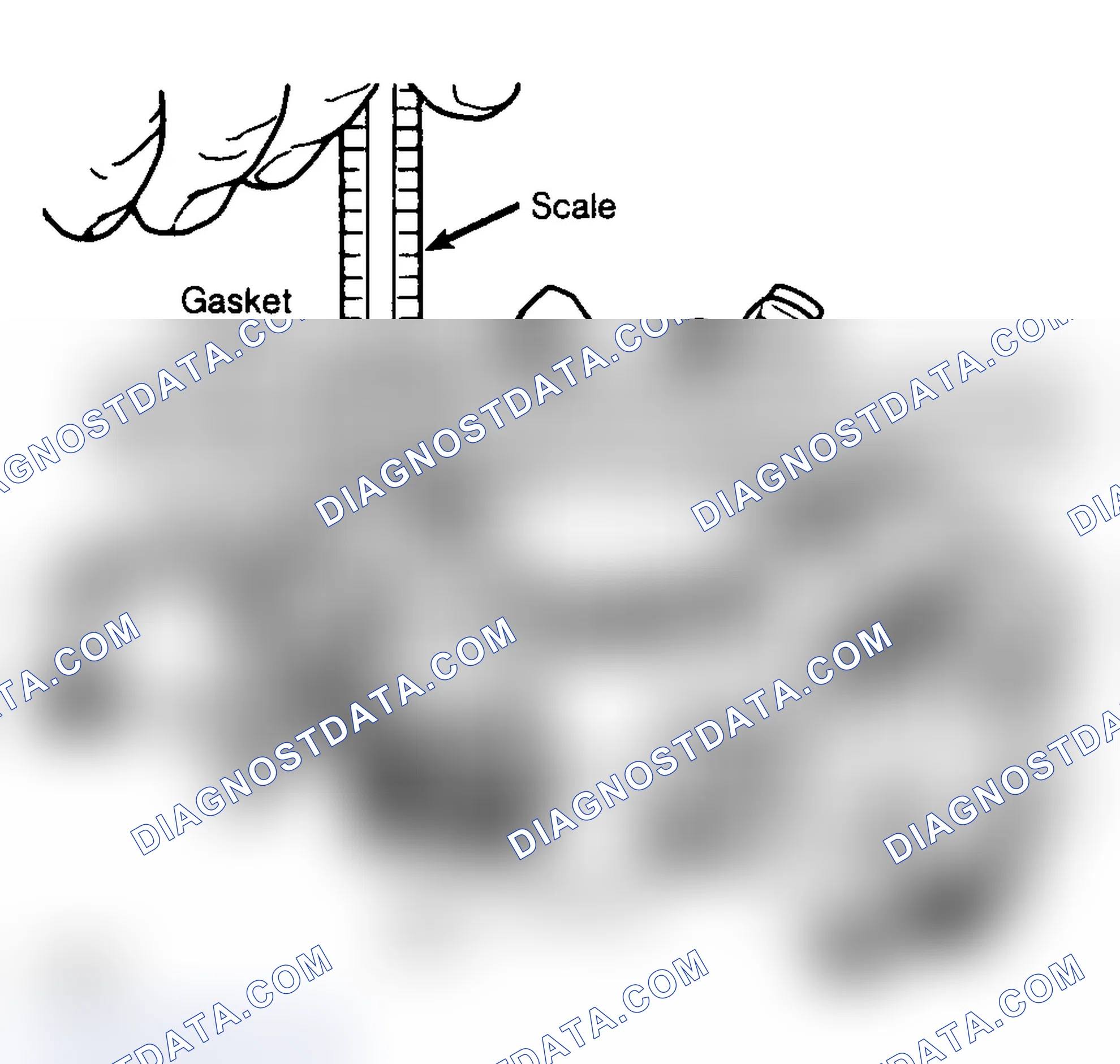 Scheme 22: Float Level Adjustment Make measurement without gasket. Courtesy of Chrysler Motors.