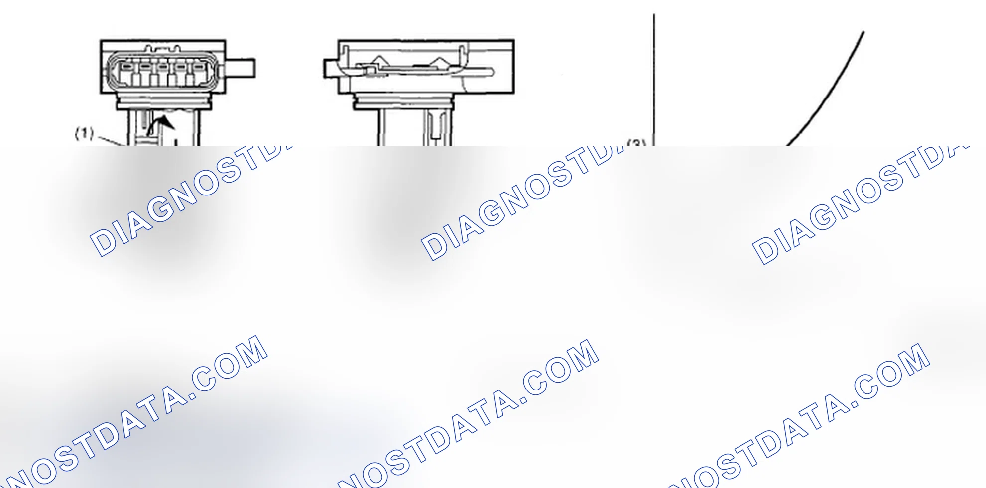 Scheme 221: Air Flow Sensor Output Voltage Graph