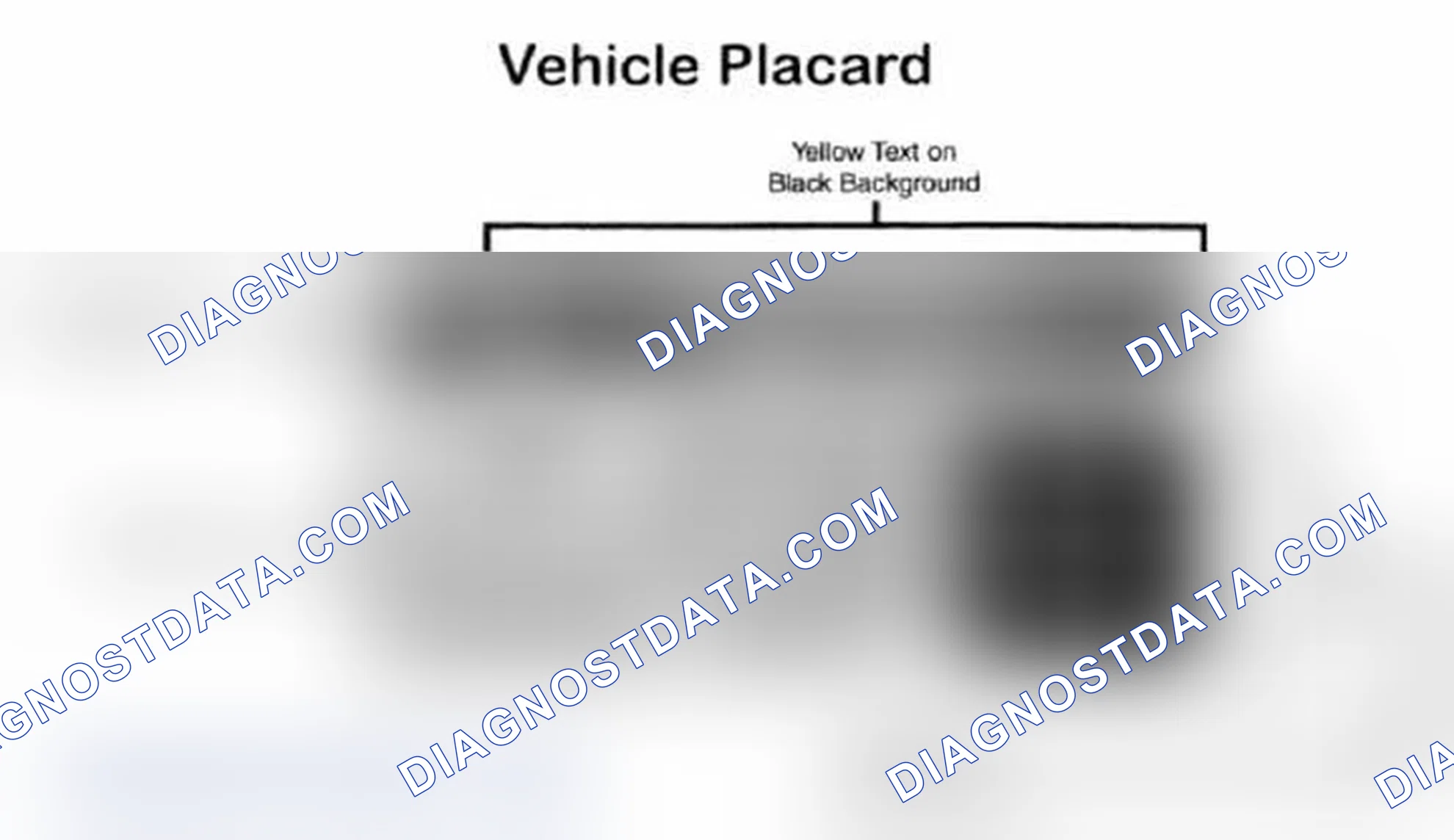 Scheme 28: Vehicle Tire Placard - Typical