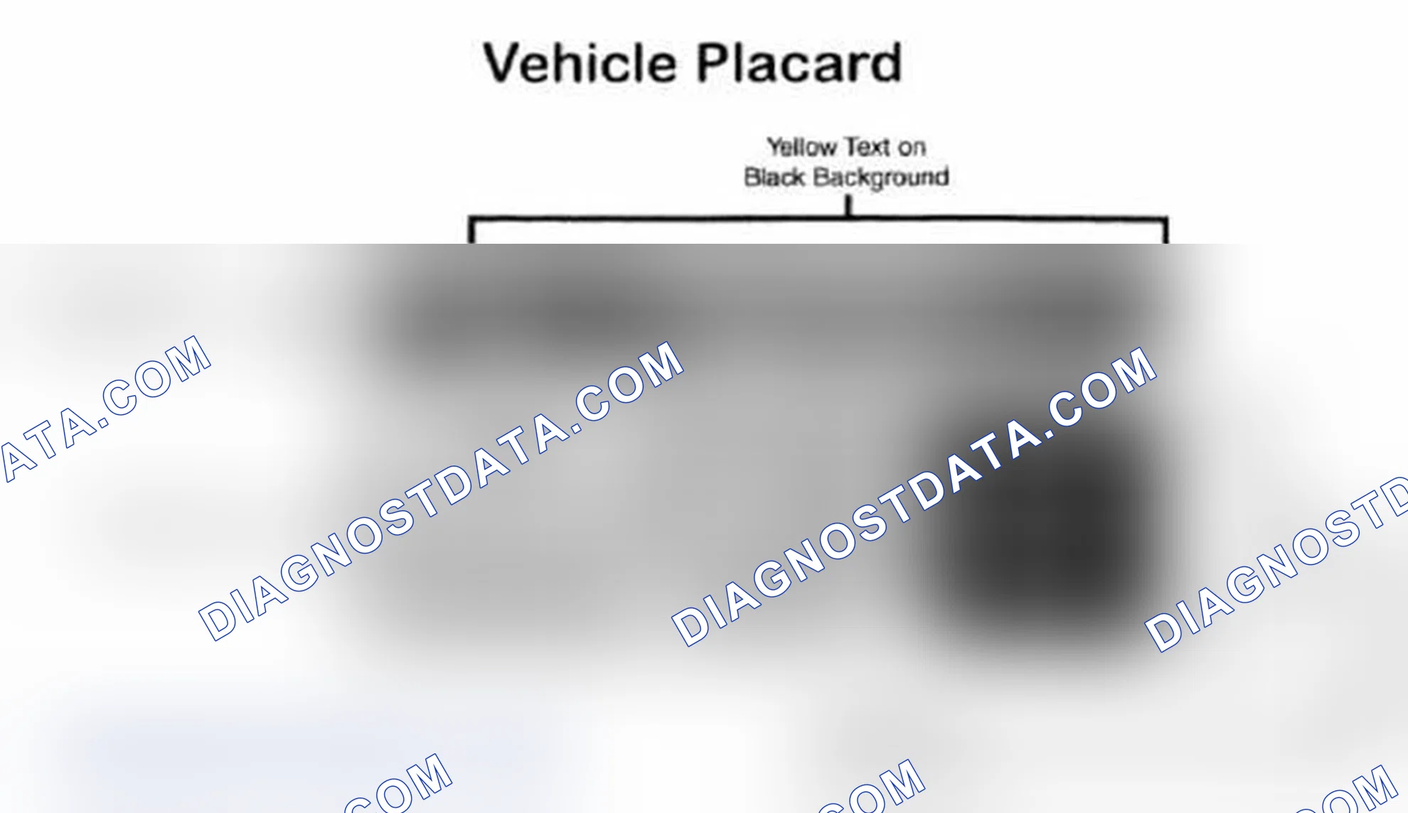 Scheme 28: Vehicle Tire Placard - Typical