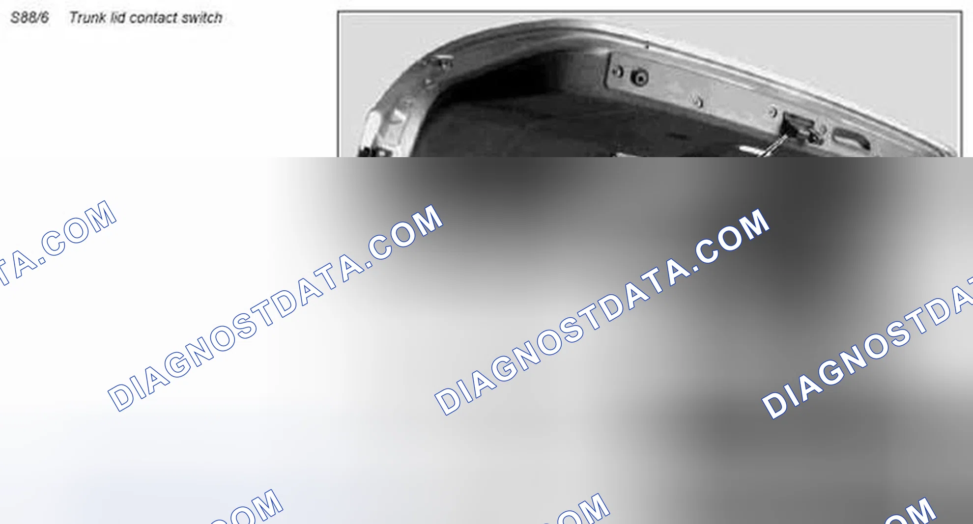 Scheme 7: Trunk lid lock switch, location/task/design/function - GF82.20-P-4250T