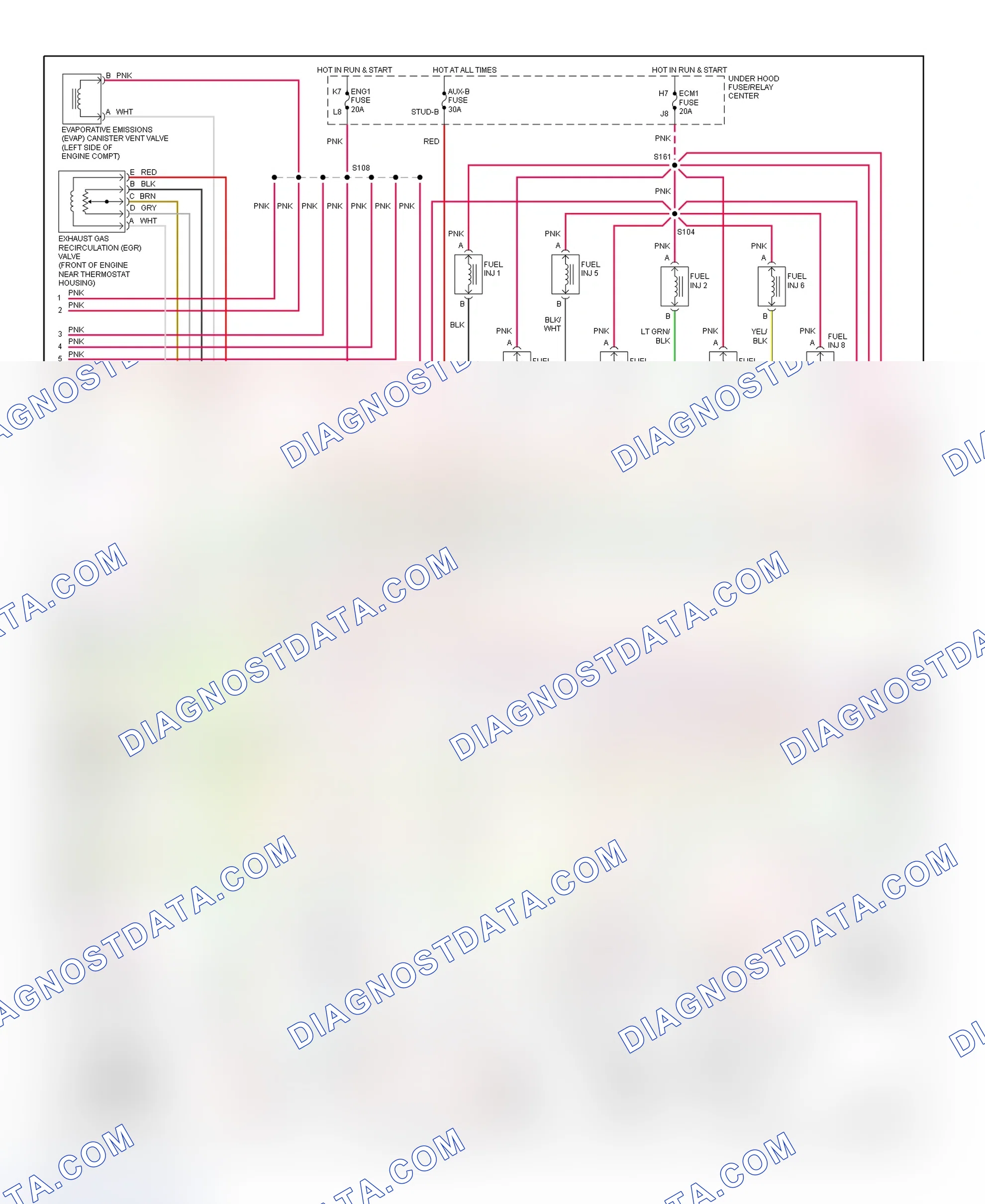 Scheme 84: PCM Wiring Diagram (Escalade, Pickup, Suburban, Tahoe & Yukon Denali - 5.7L - 2 Of 4)