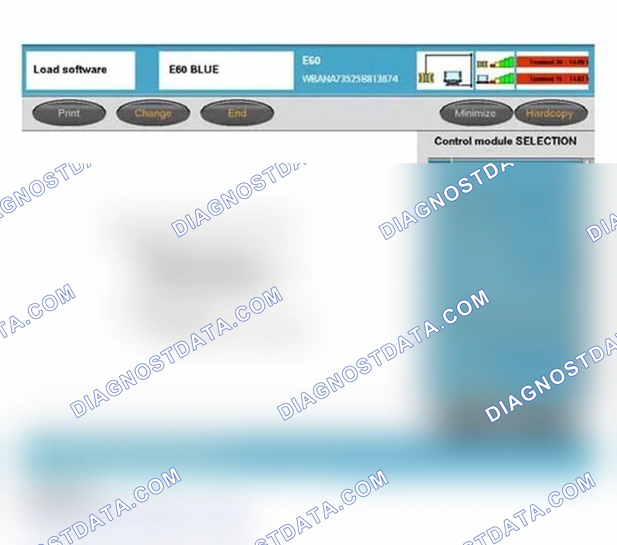 Scheme 408: Control Module Selection - Programming - Update Software