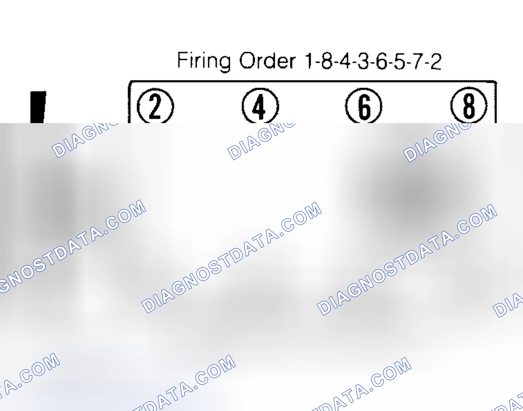 Scheme 6: Firing Order & Timing Marks (5.0L, 5.7L & 7.4L)